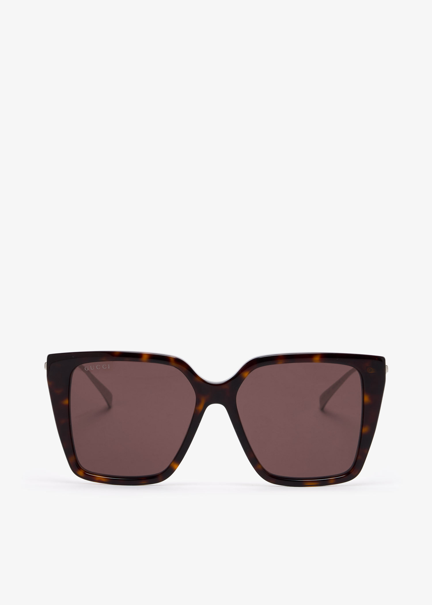 

Square frame sunglasses, Brown