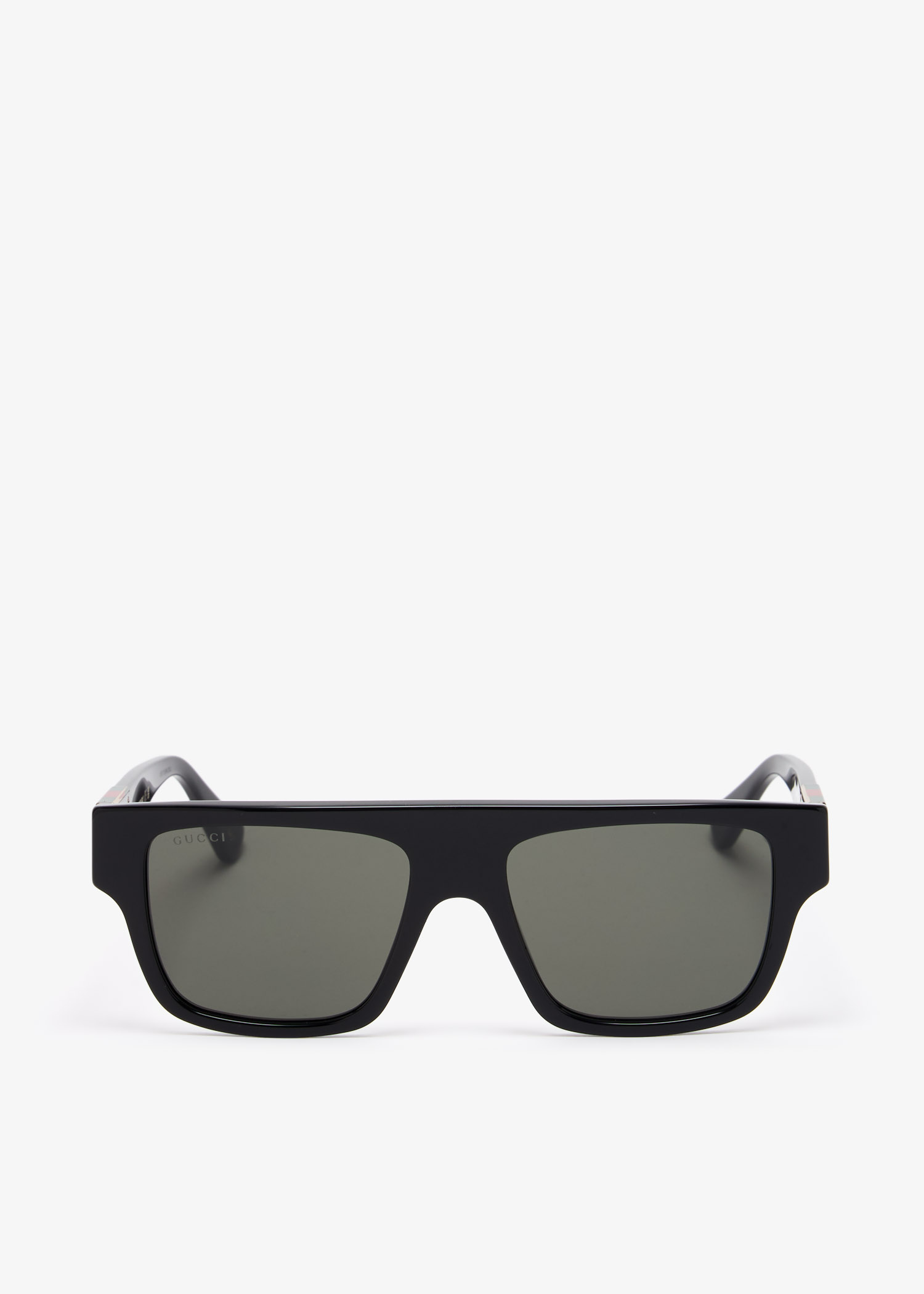 

Rectangular frame sunglasses, Black