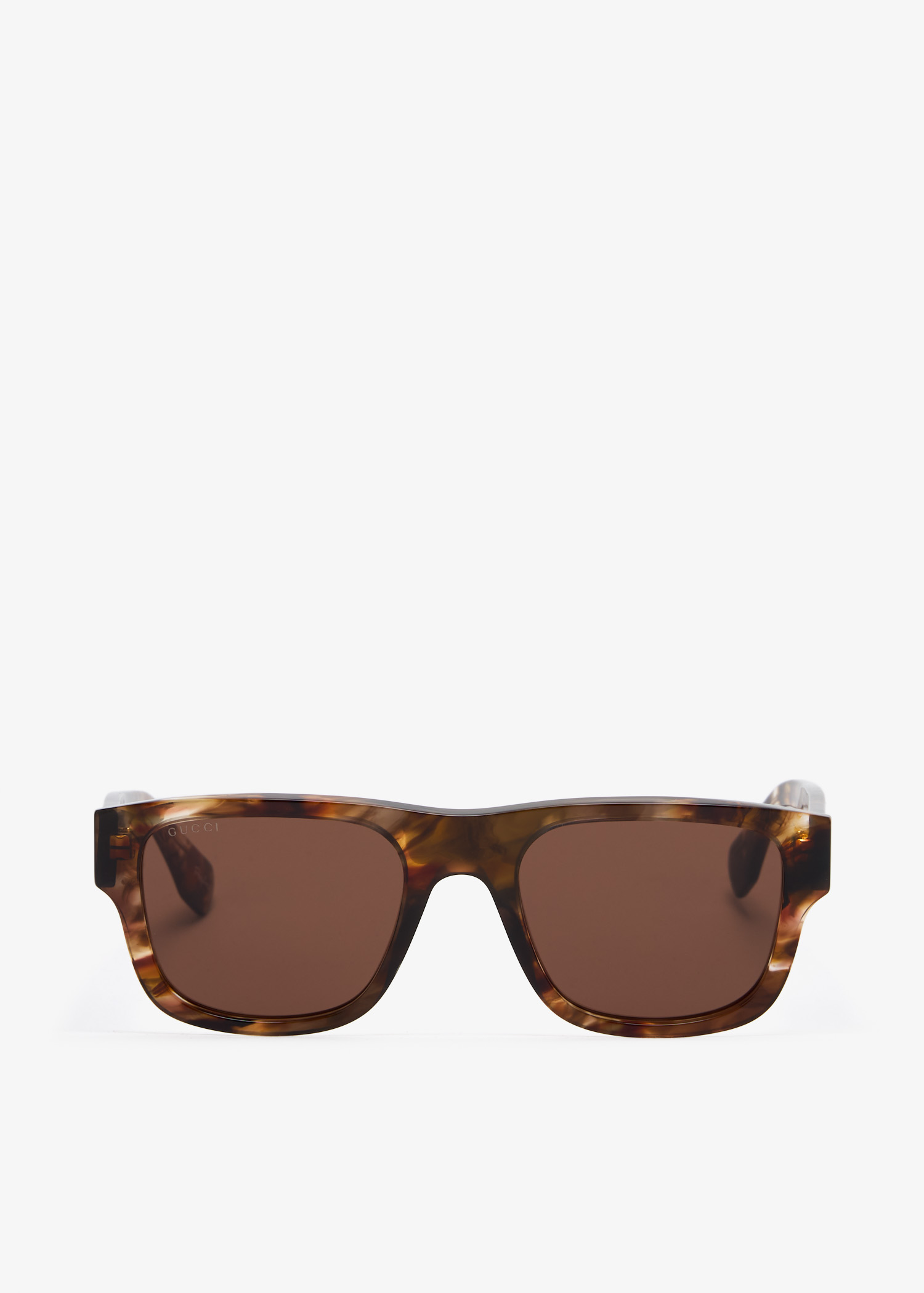 

Rectangular frame sunglasses, Brown