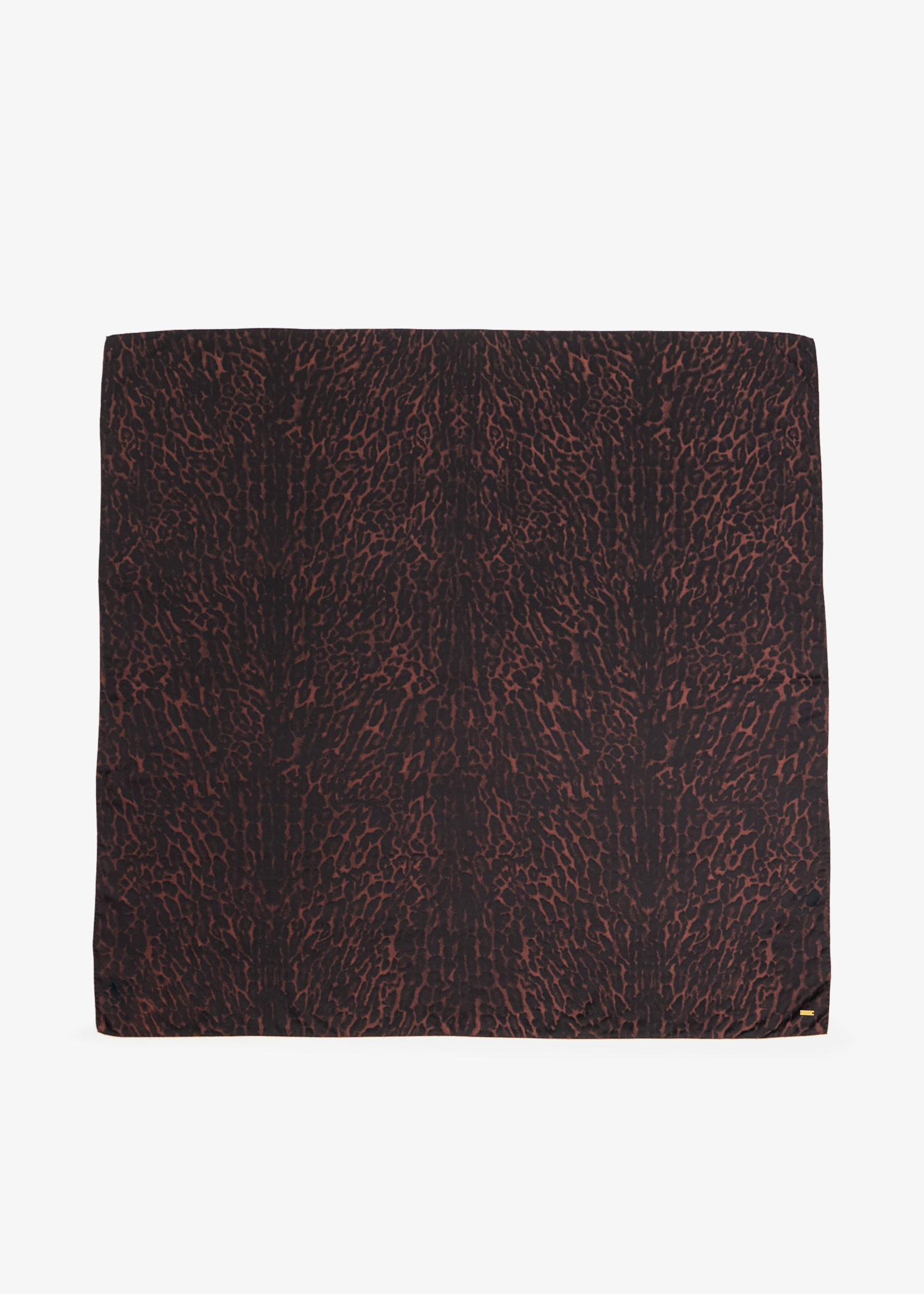 

Leopard pattern grand carré scarf, Animal printed