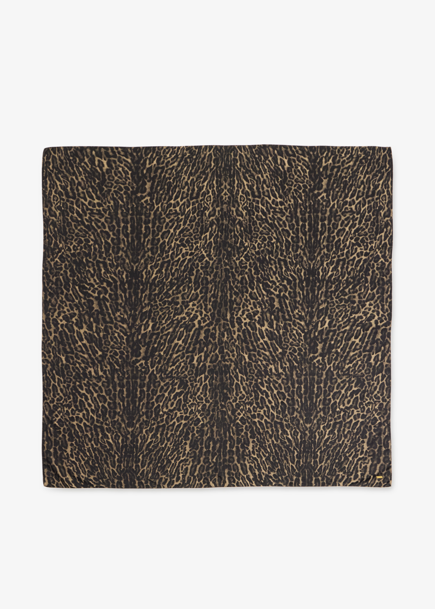 

Leopard pattern grand carré scarf, Animal printed