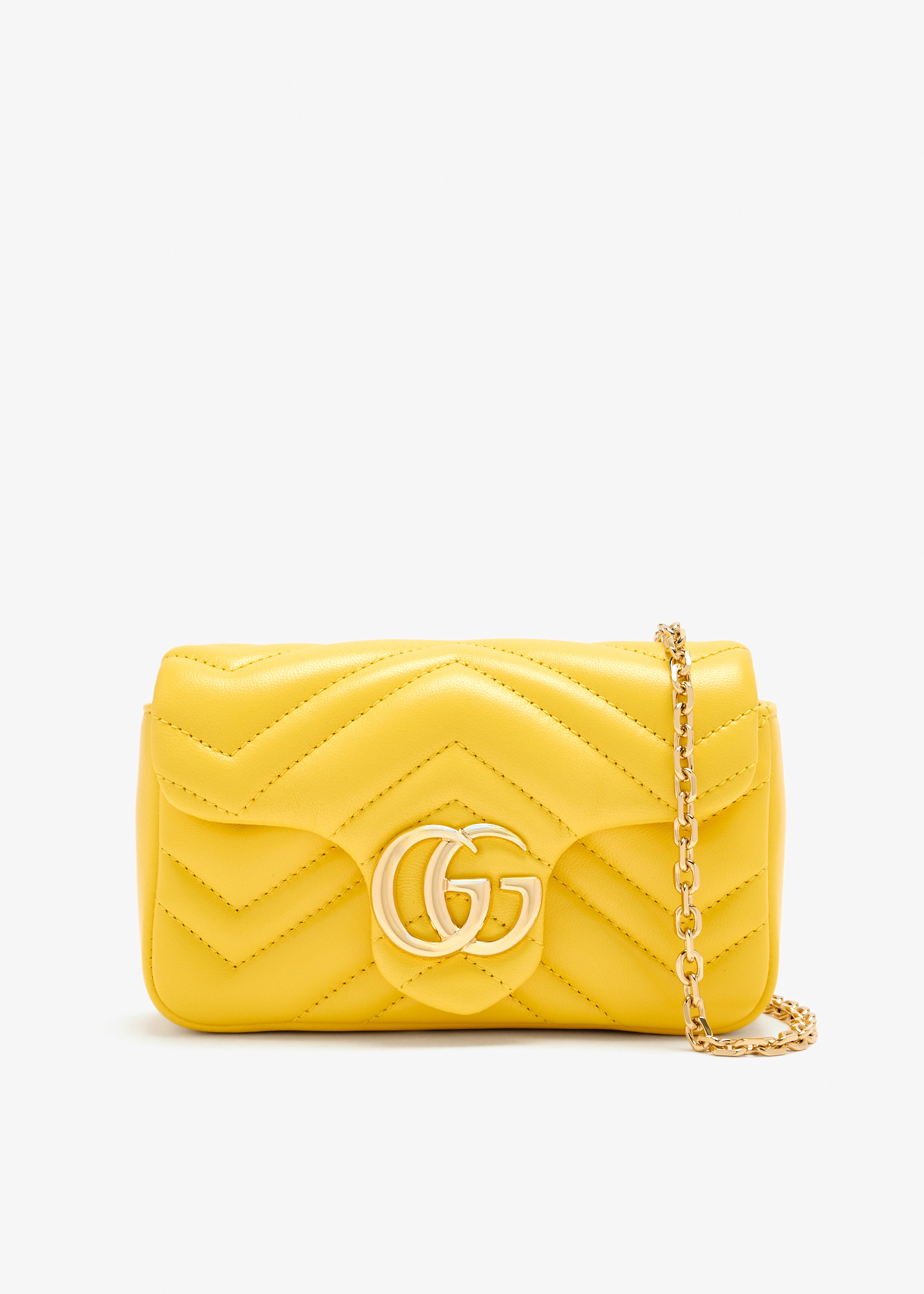 

GG Marmont mini shoulder bag, Yellow