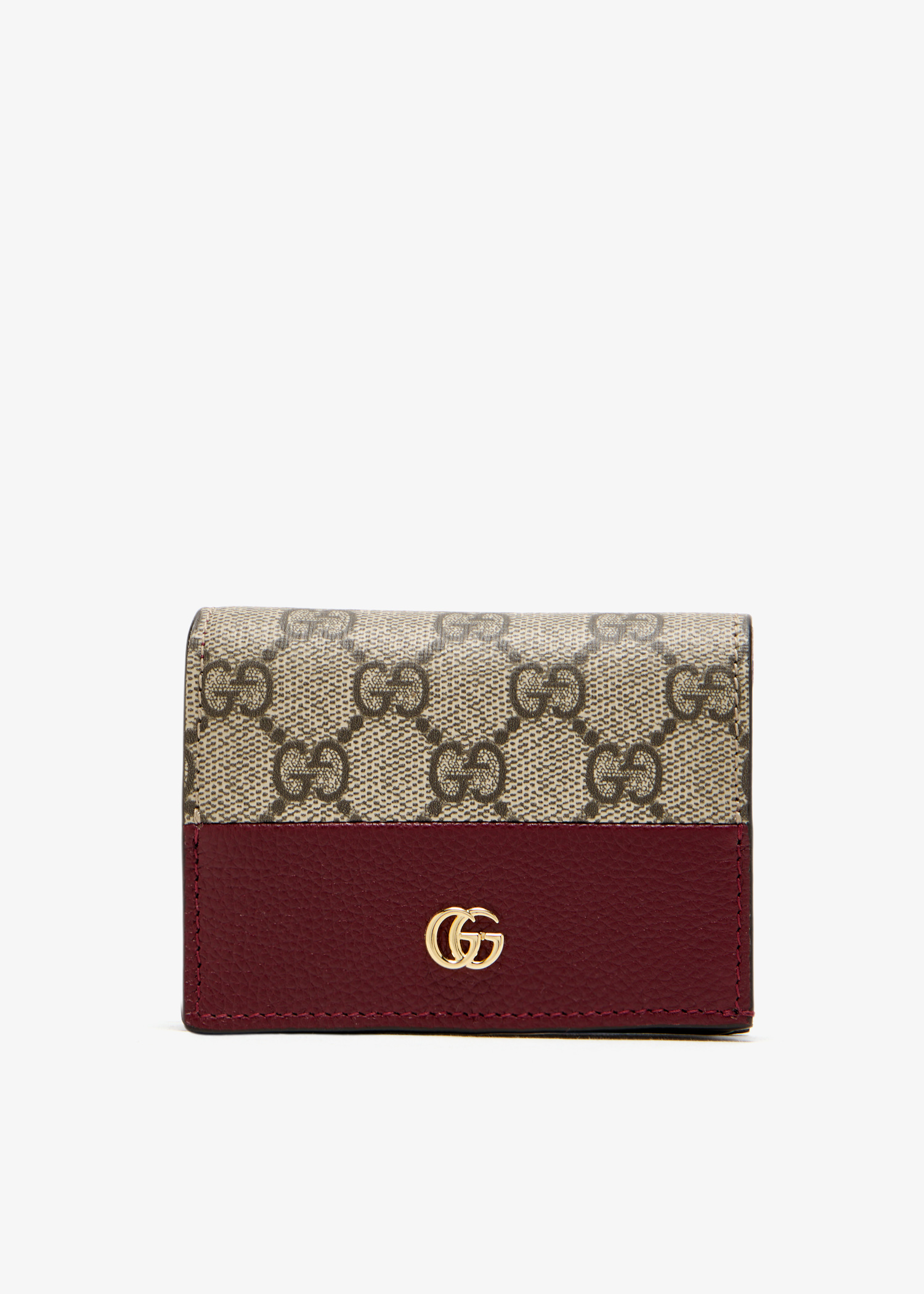 

GG Marmont bi-color mini wallet, Printed