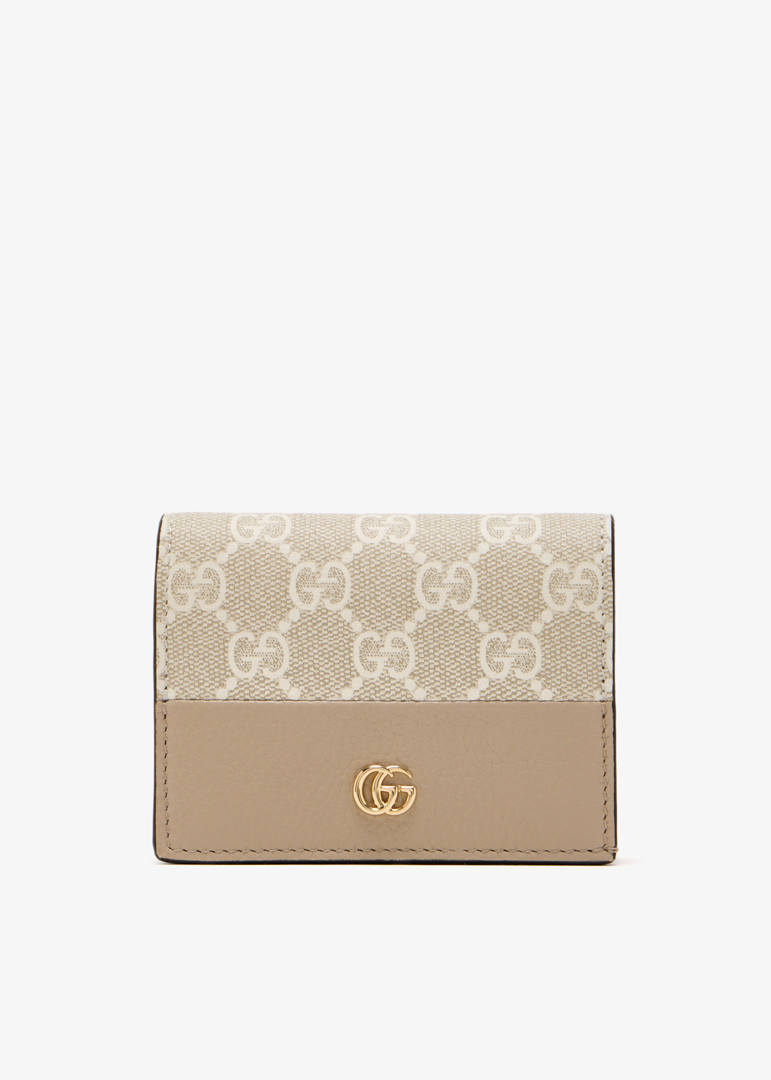 

GG Marmont bi-color mini wallet, Printed