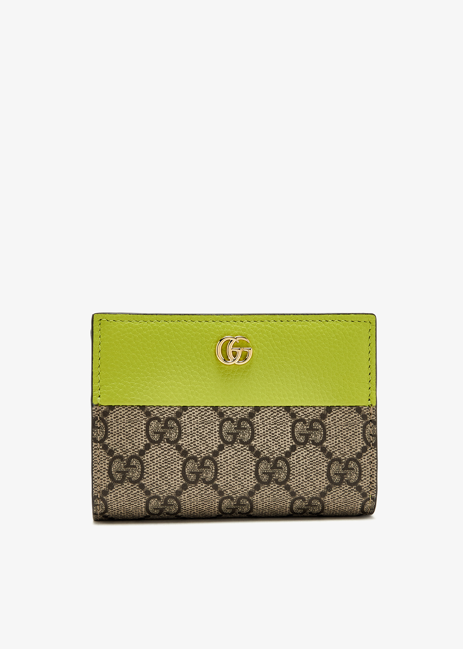 

GG Marmont card case wallet, Beige