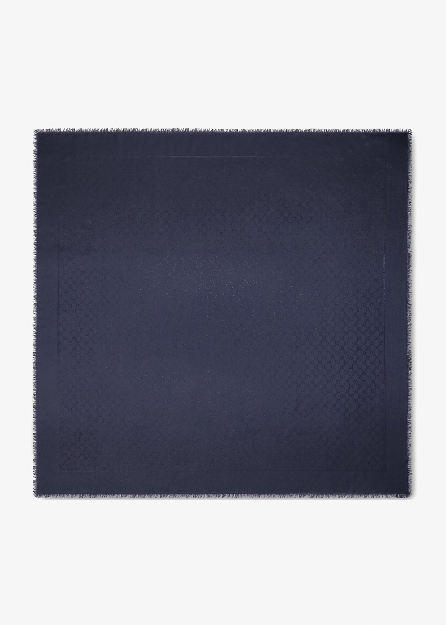 

GG silk wool lamé shawl, Printed