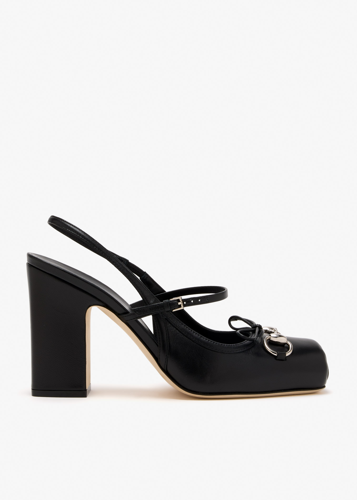 

Horsebit 95 slingback pumps, Black