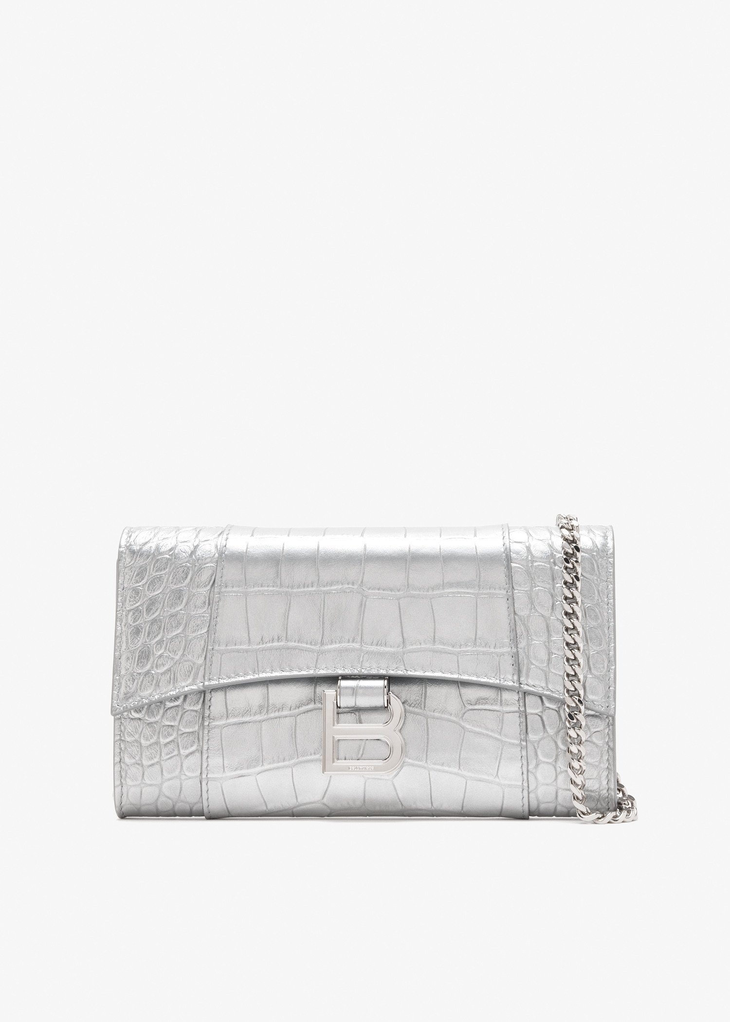 

Hourglass chain wallet, Silver