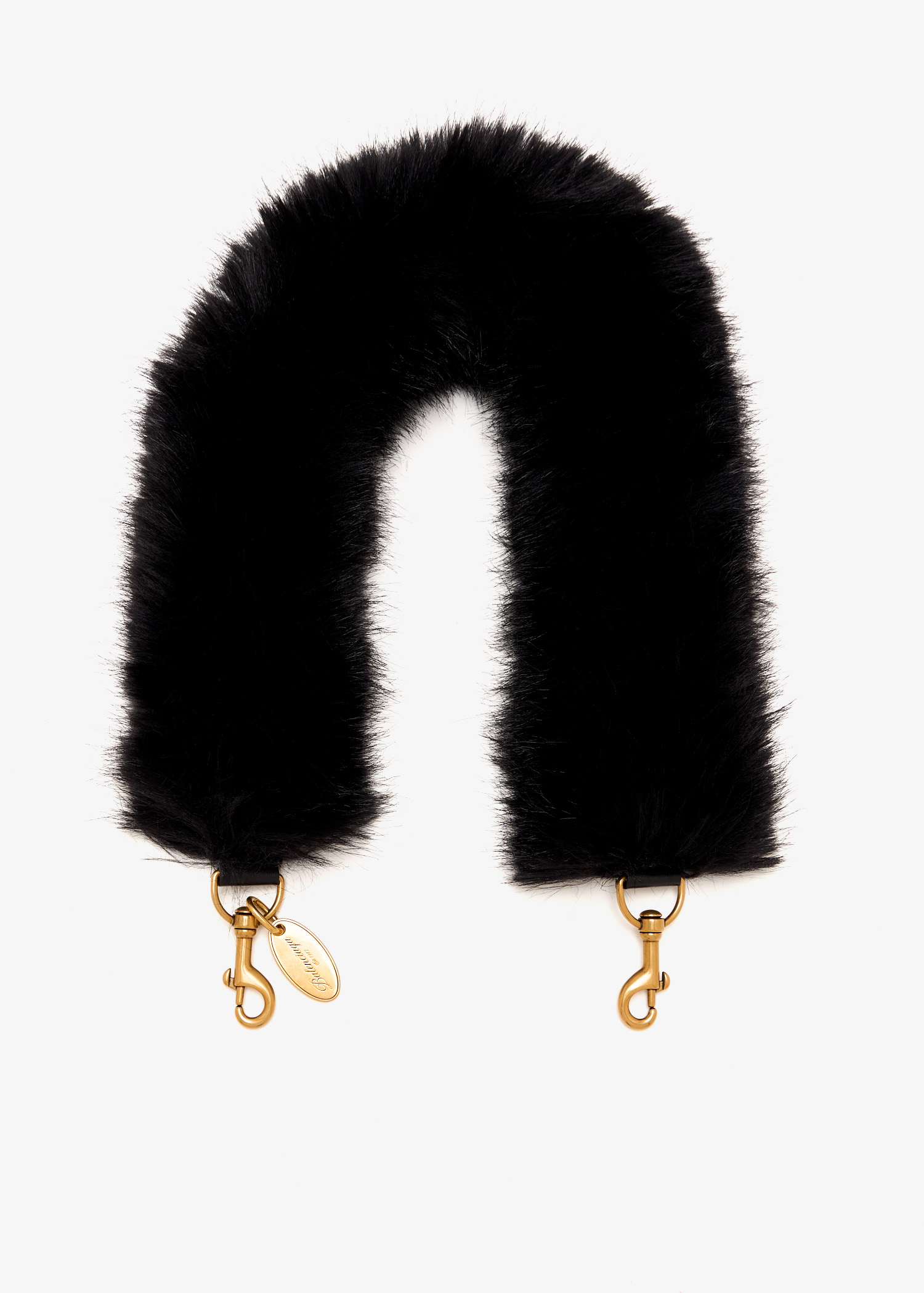 

Animal-free fur strap, Black