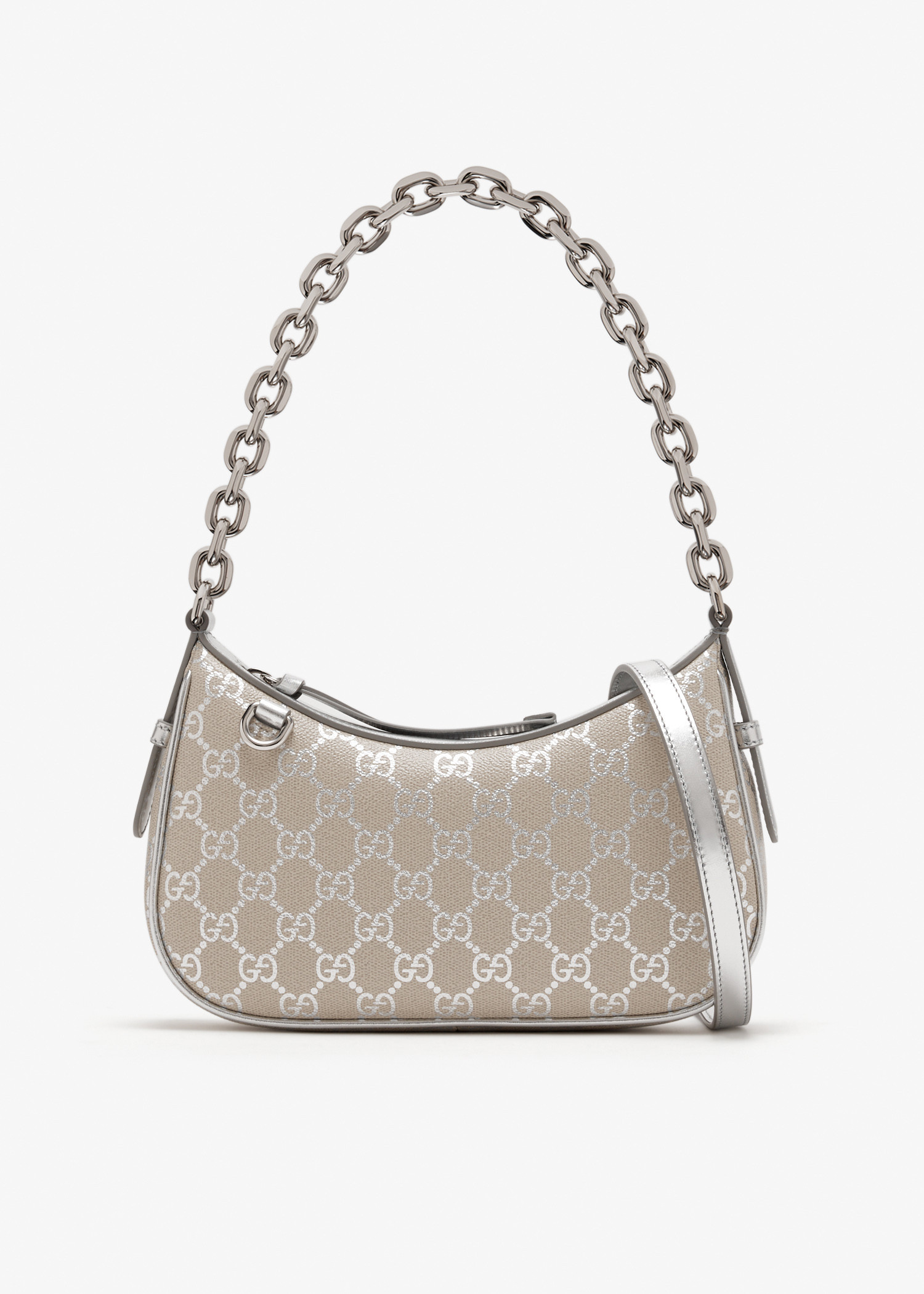

GG Emblem small shoulder bag, Beige