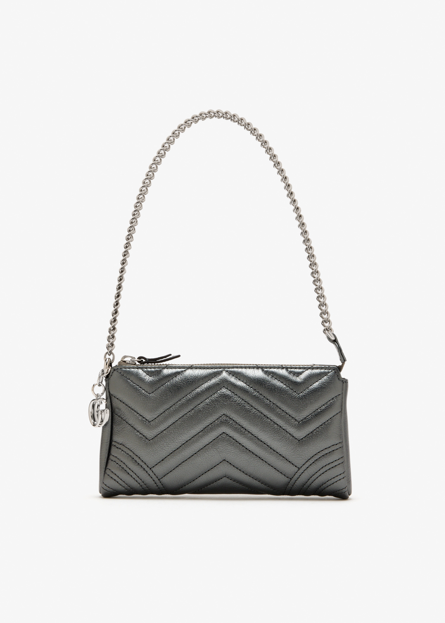 

GG Marmont small shoulder bag, Grey