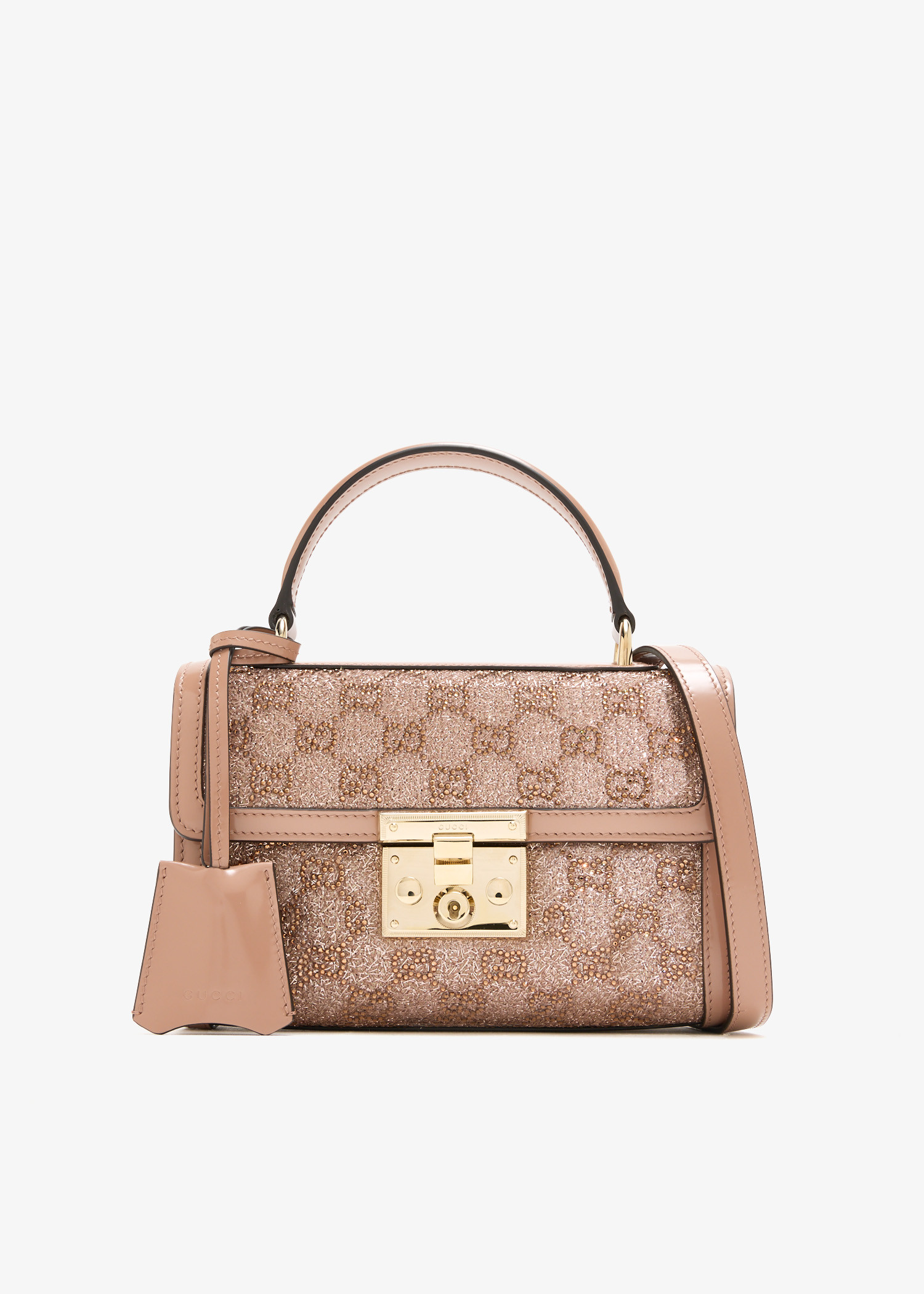 

Padlock small top handle bag, Pink