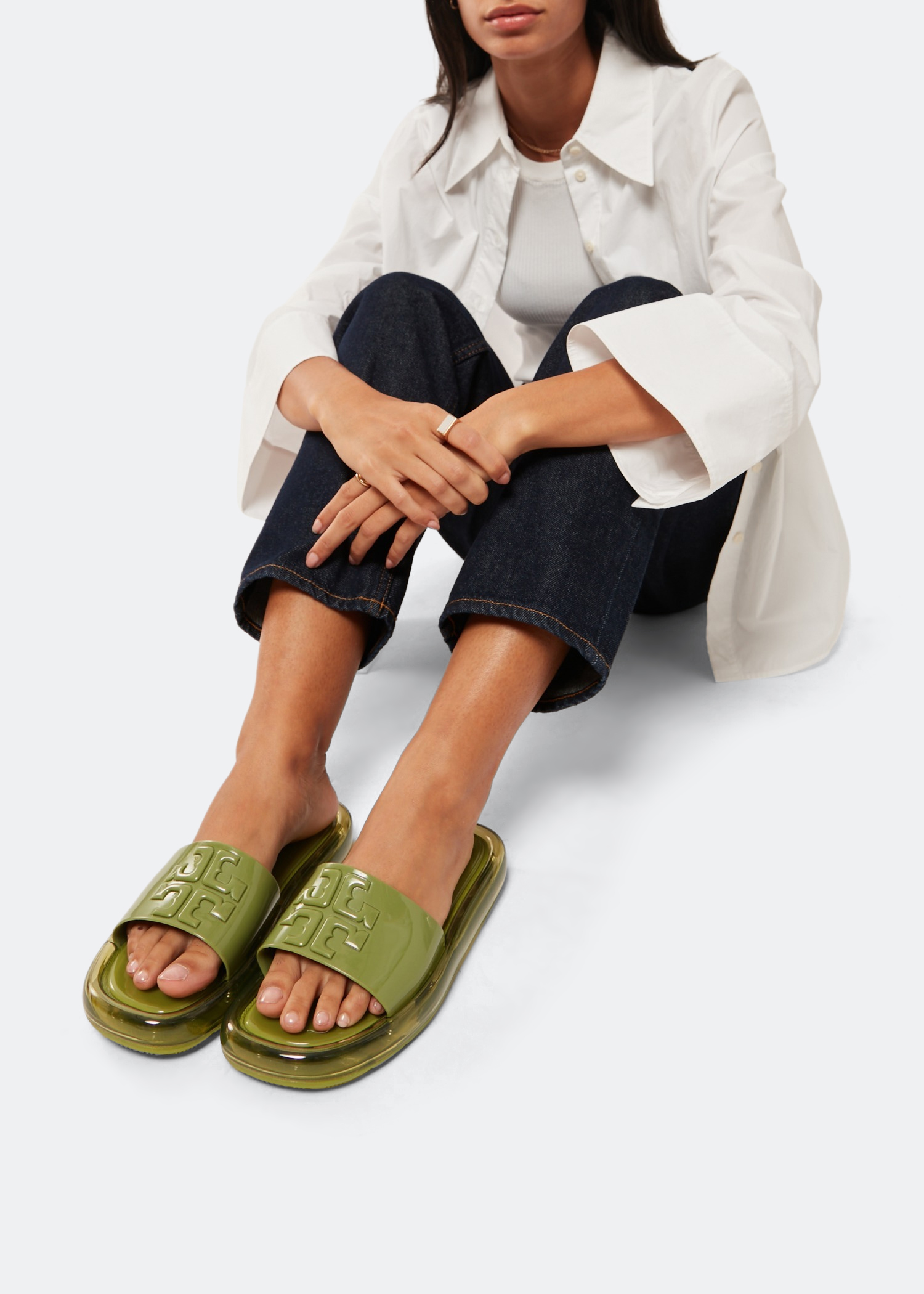 

Bubble Jelly slides, Green