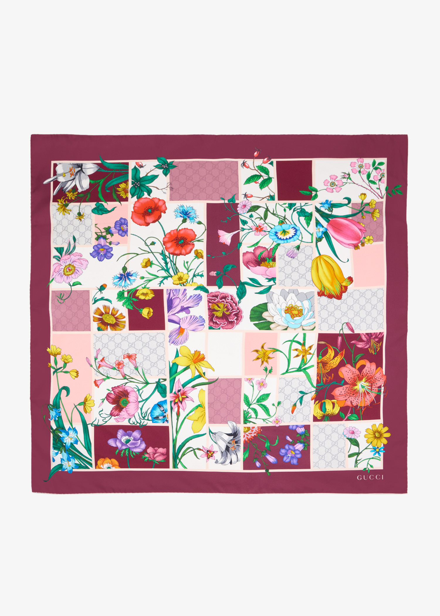 

Printed silk twill carré