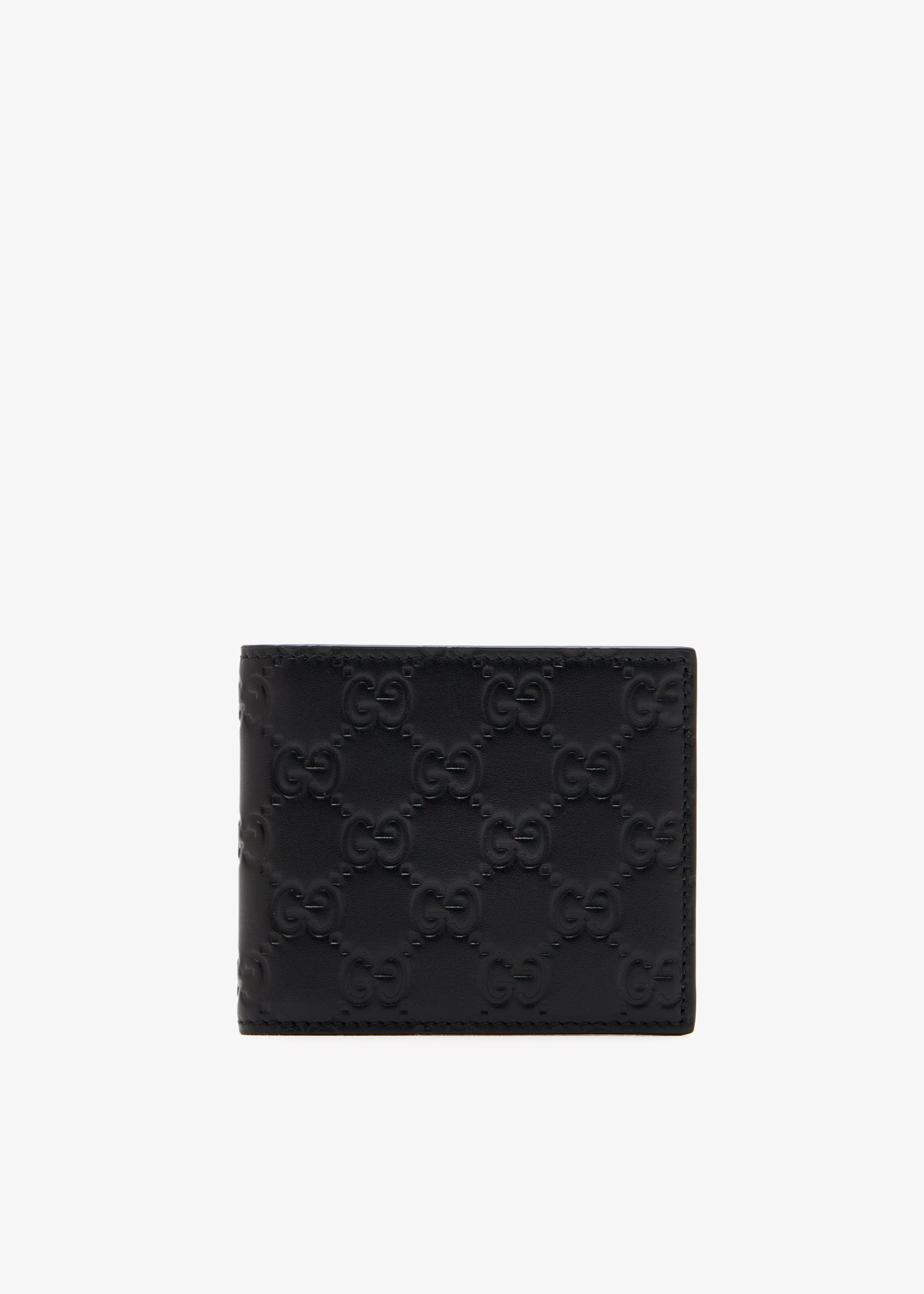 

GG Emblem bi-fold wallet, Black