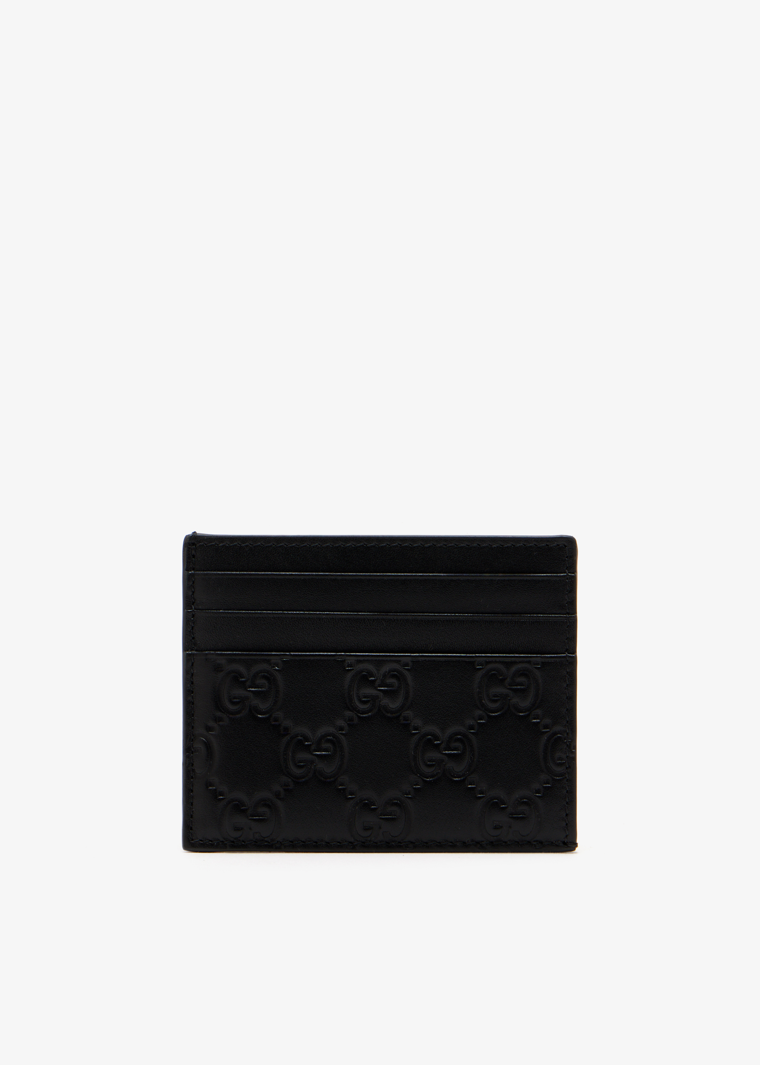 

GG Emblem card case, Black