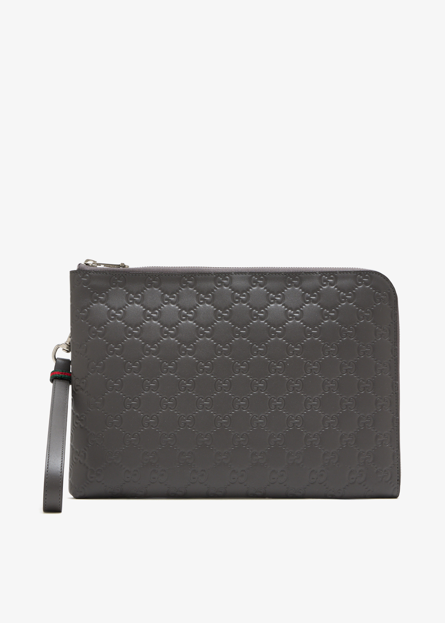 

GG Emblem pouch, Grey