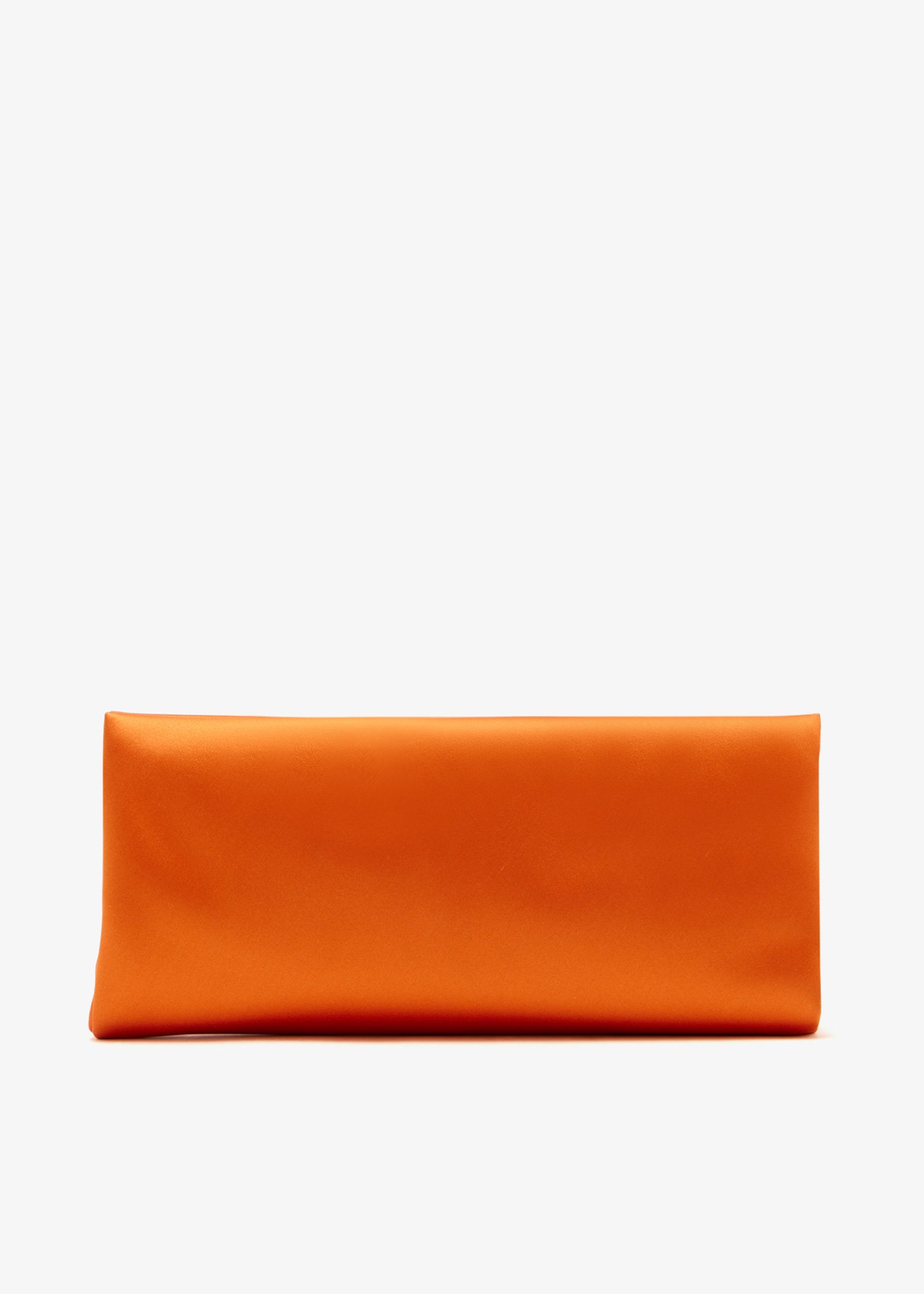 

Satin clutch, Orange