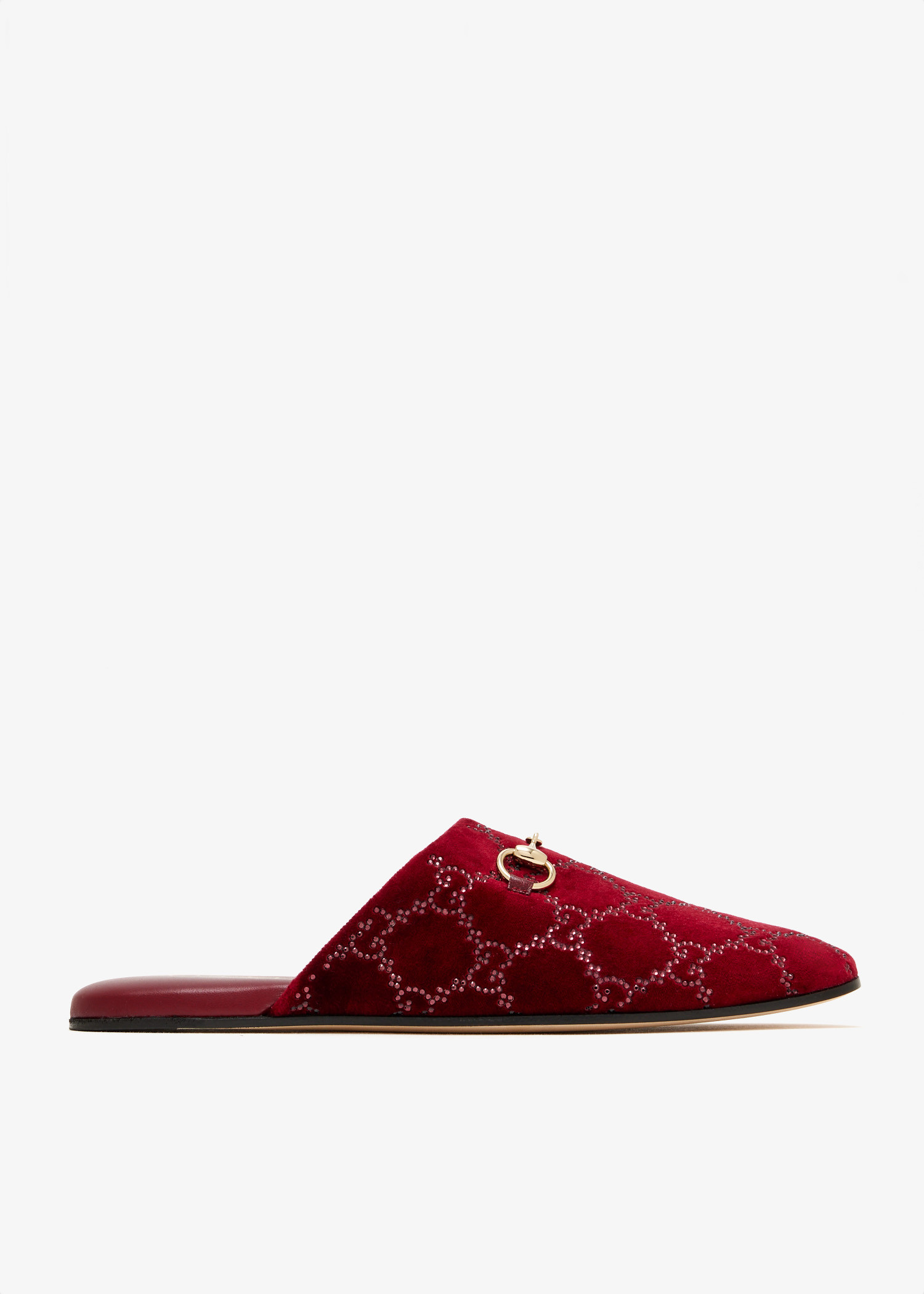 

Horsebit mules, Burgundy