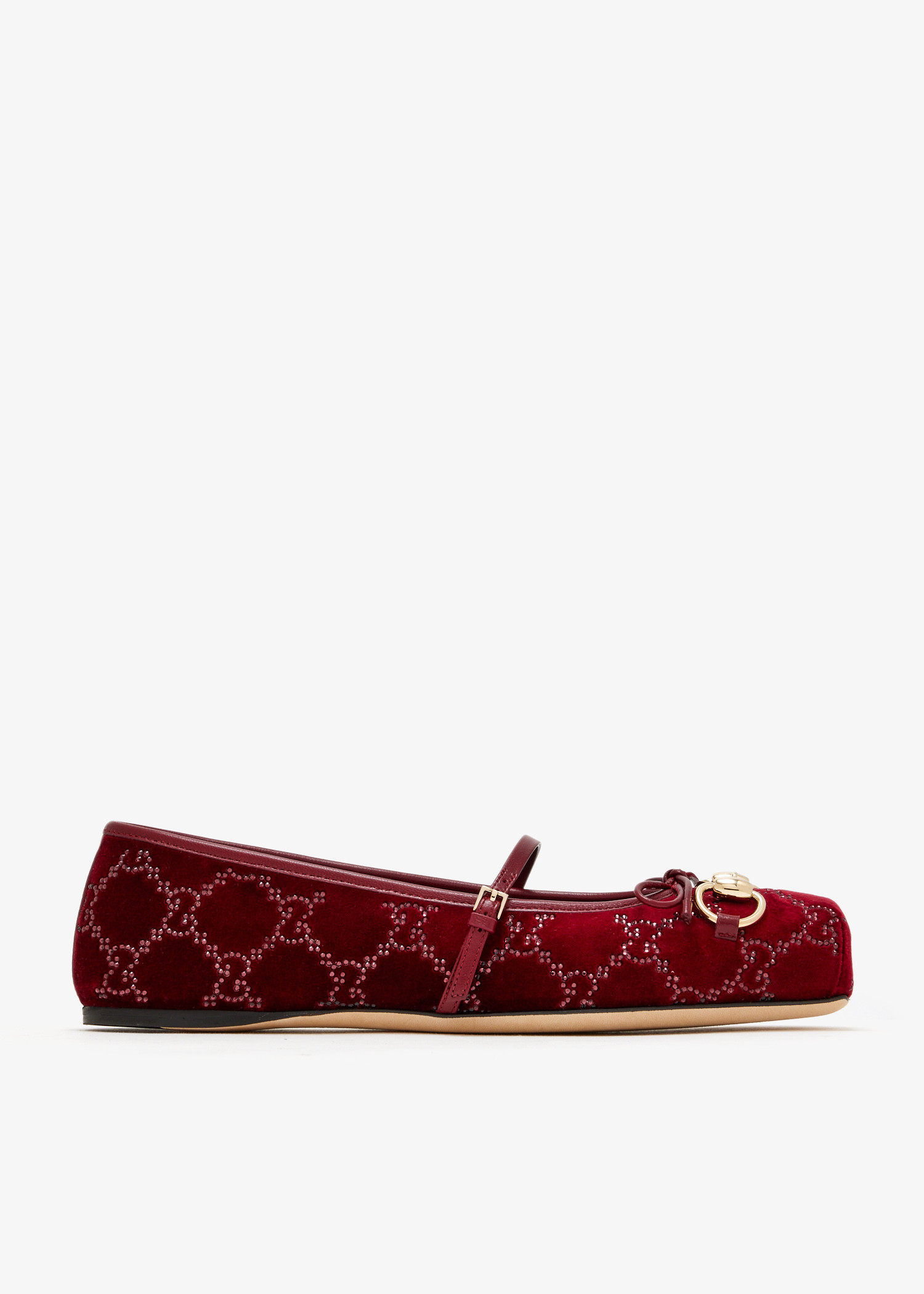 

Horsebit ballet flats, Burgundy