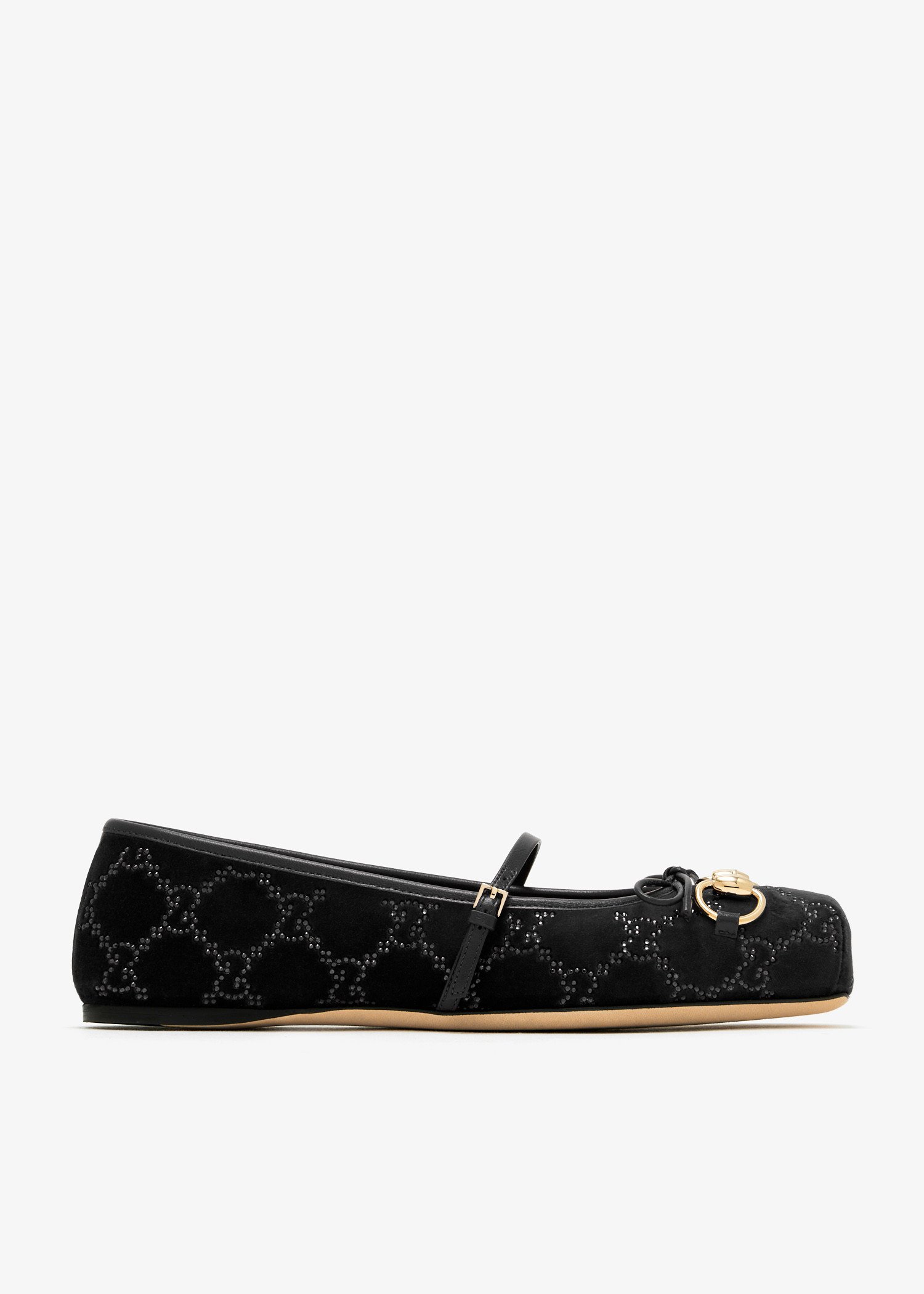 

Horsebit ballet flats, Black