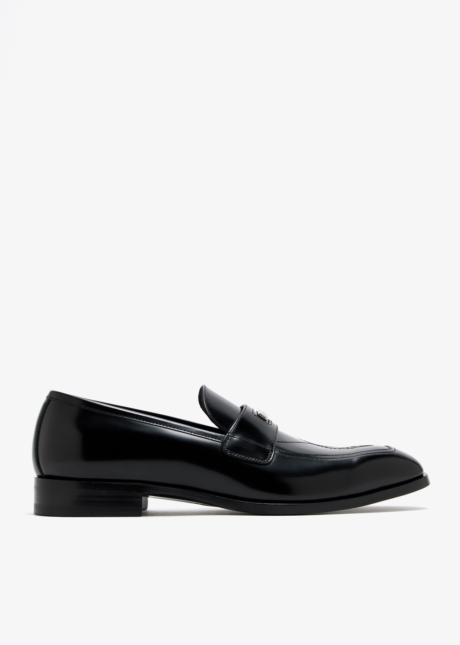 

Topstitch loafers, Black
