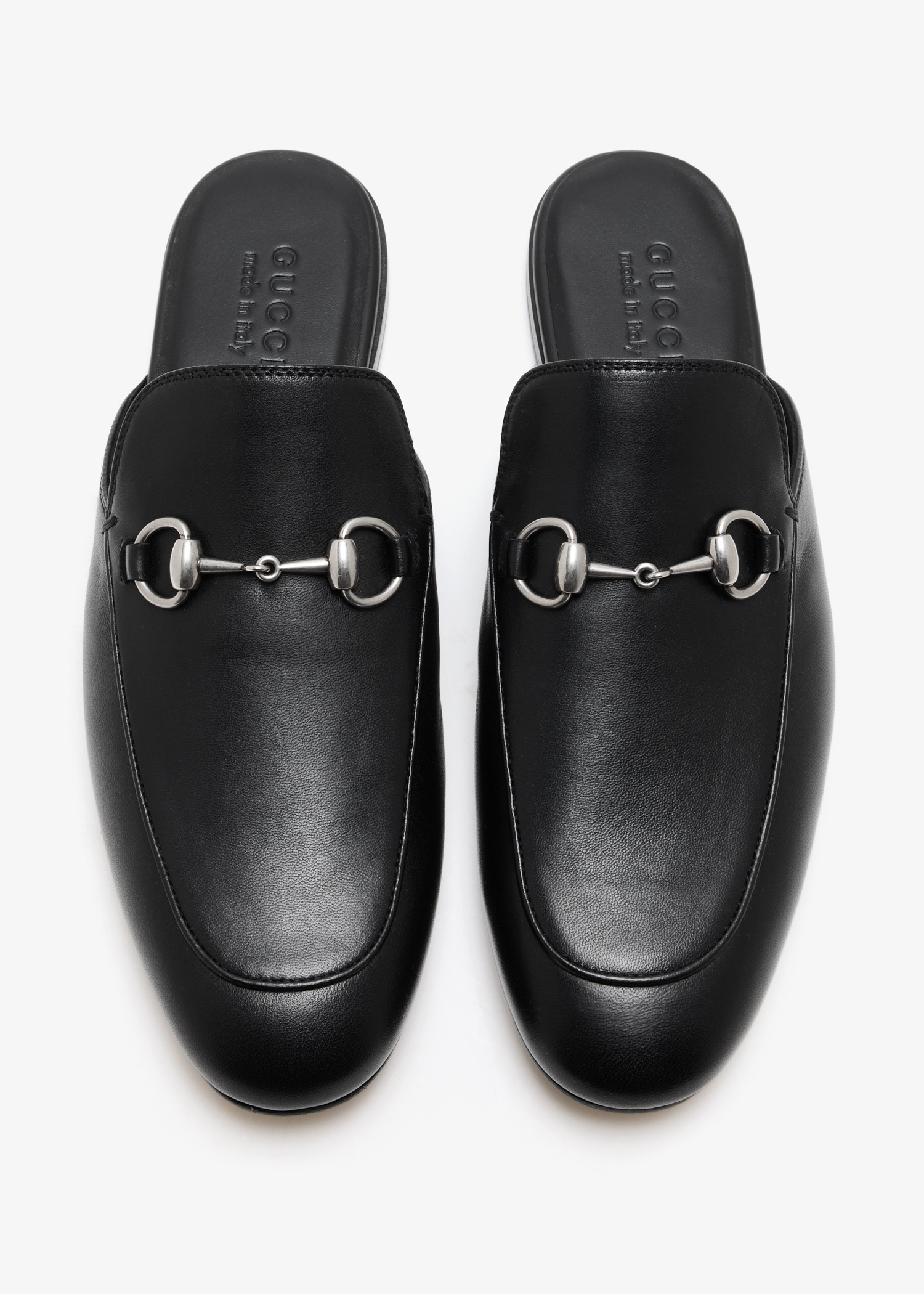 

Horsebit slippers, Black