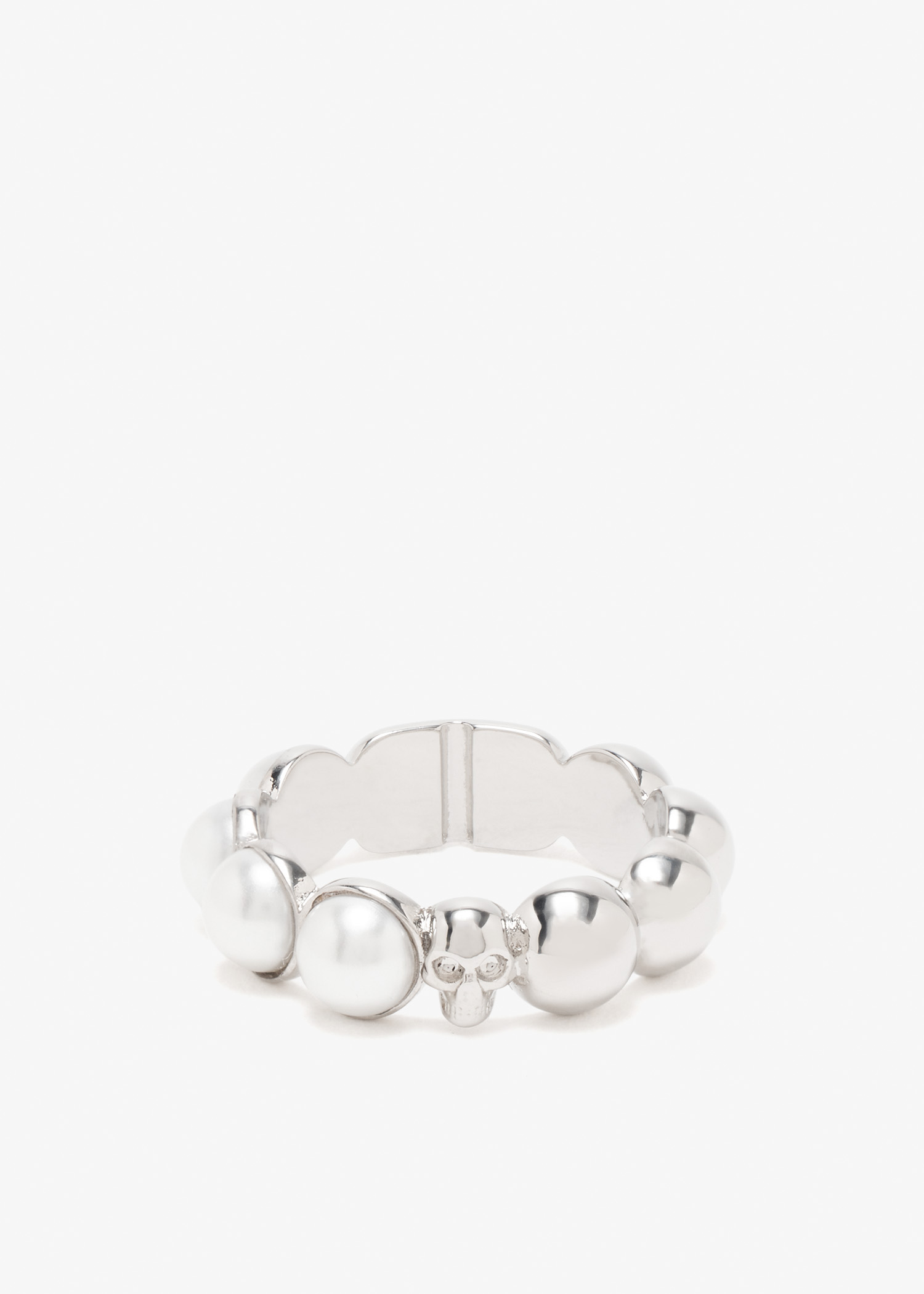 

Skull & Pearl ring, Silver
