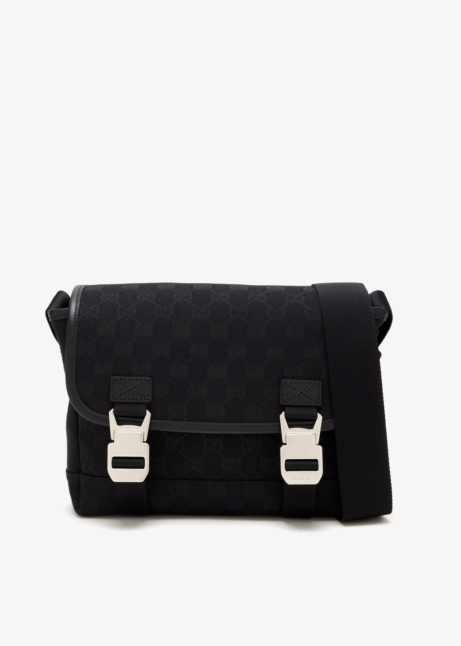 

GG canvas small crossbody bag, Black