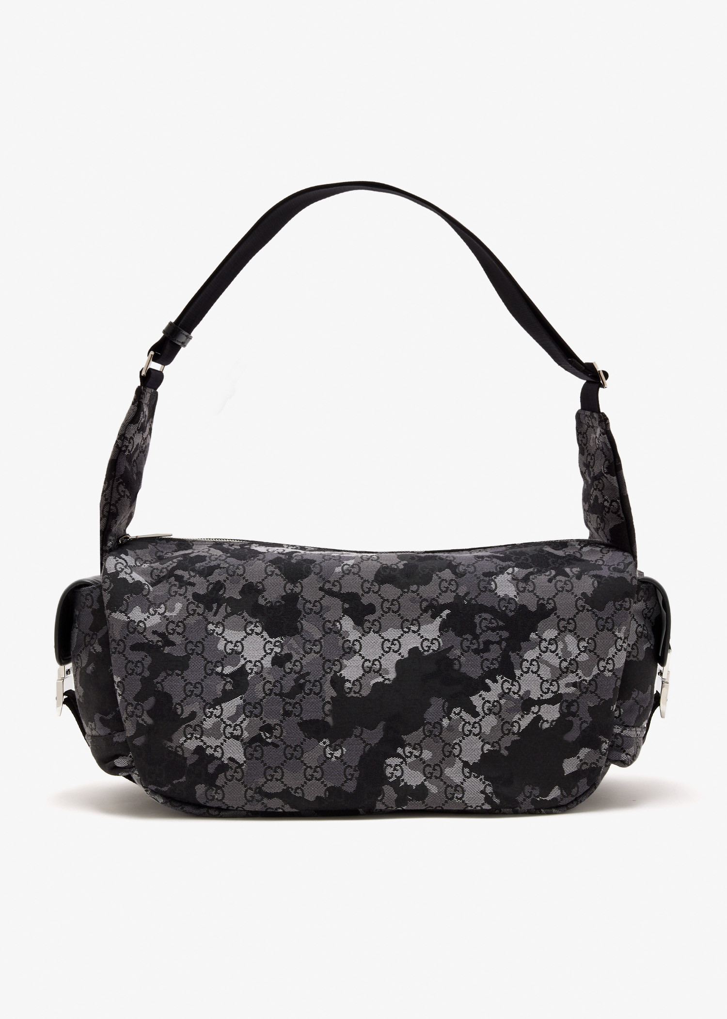 

GG canvas large crossbody bag, Black