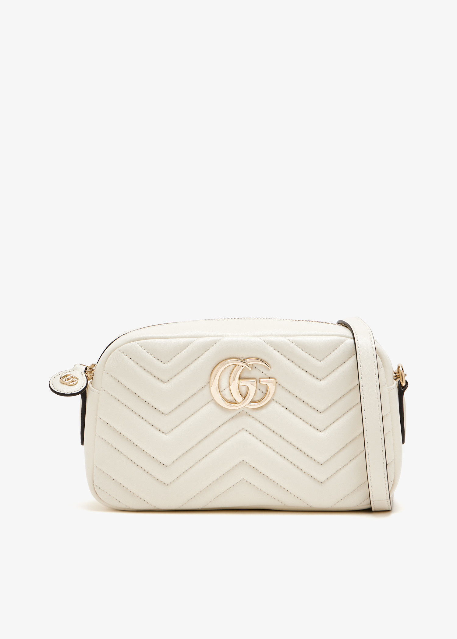 

GG Marmont small camera bag, White