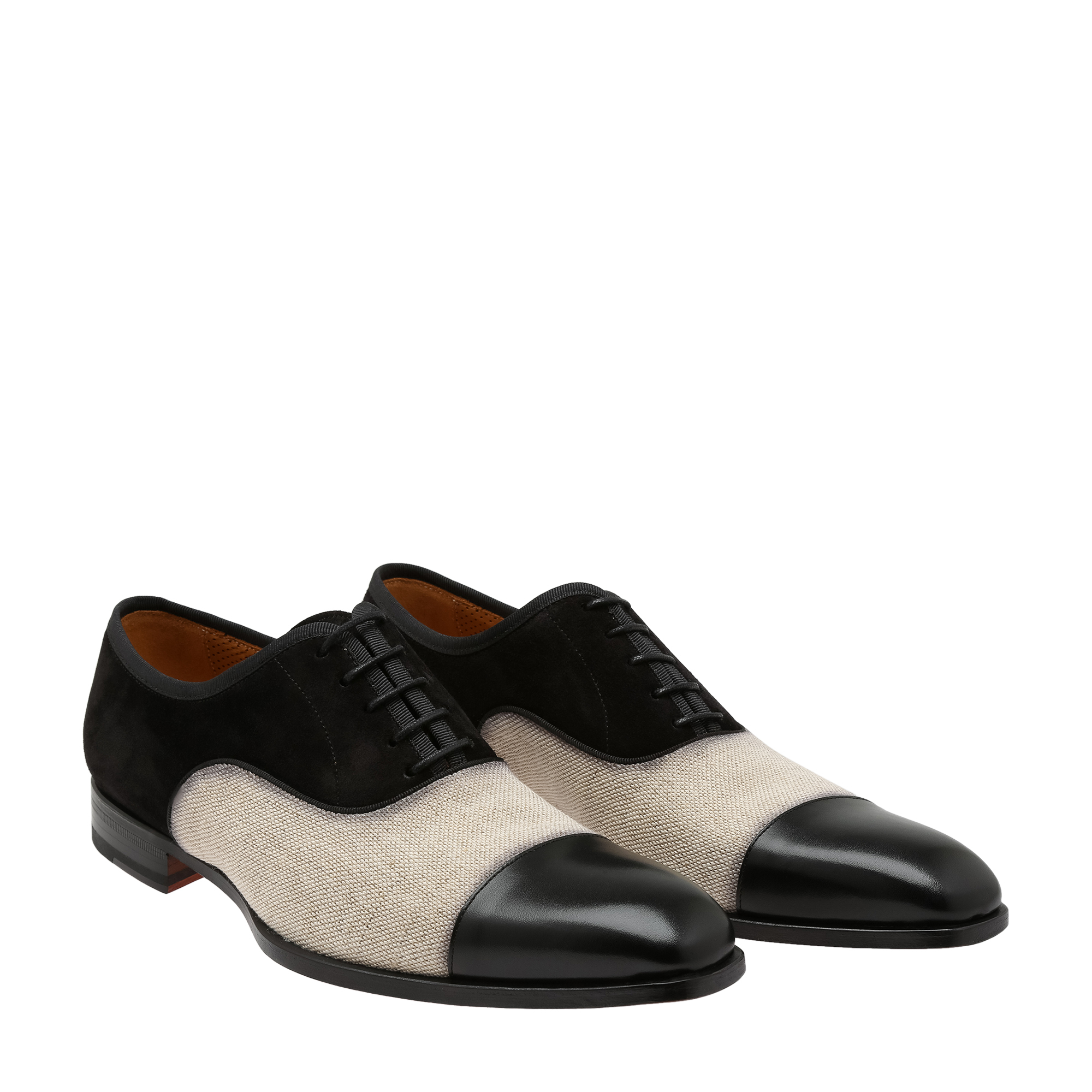 

Leather and suede Oxford shoes, Black