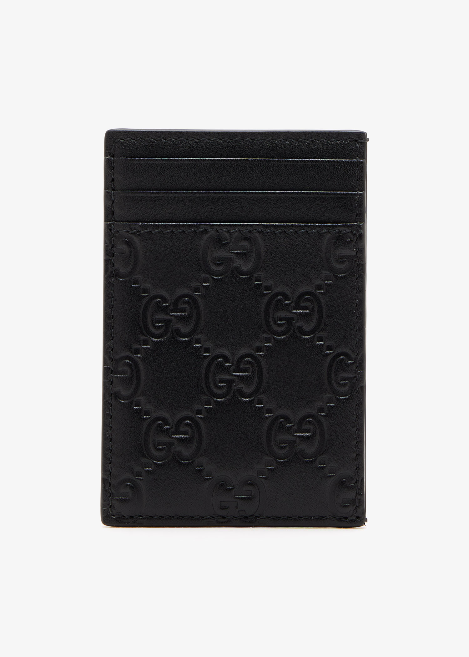 

GG Emblem money clip, Black