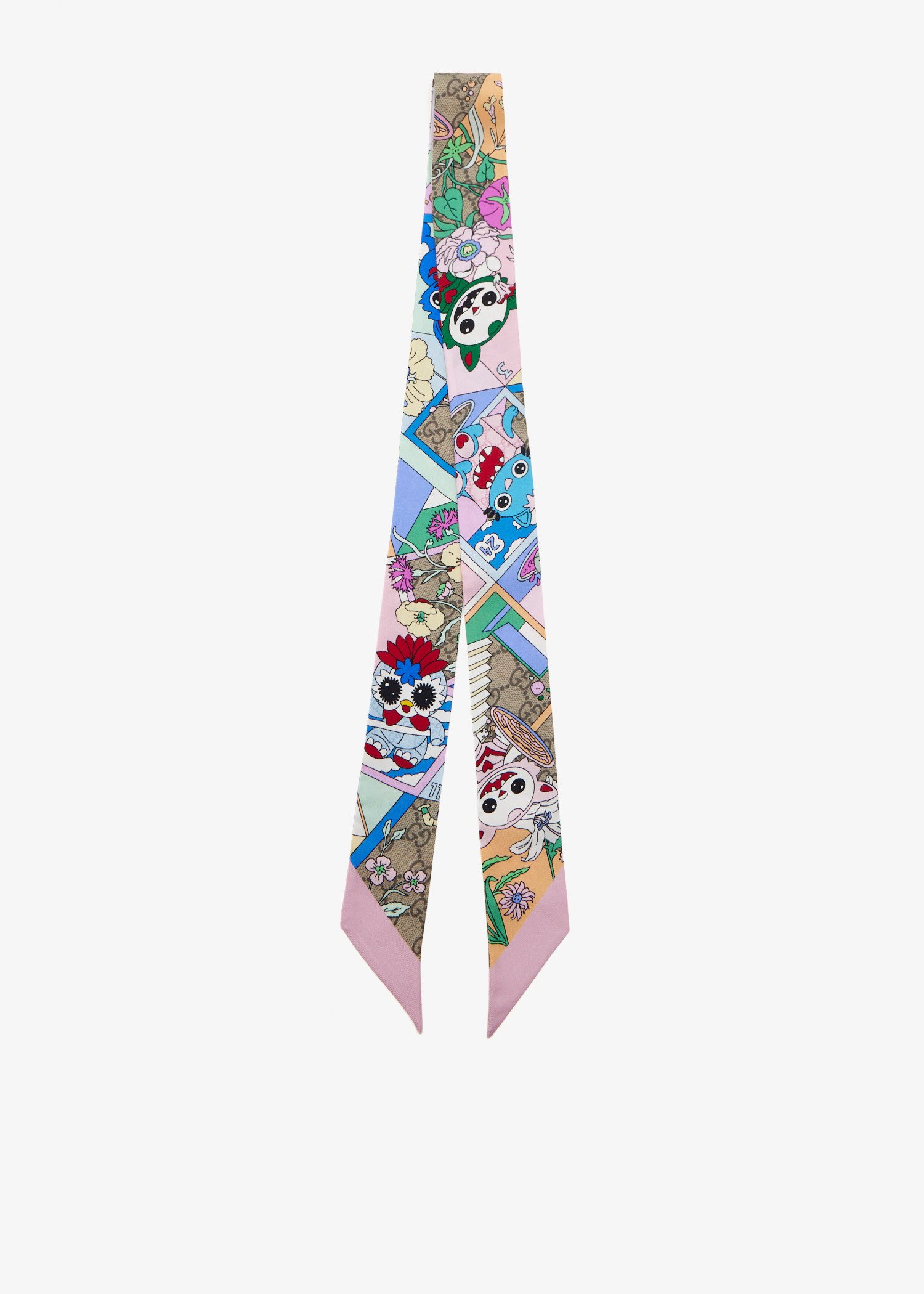 

Besties silk twill scarf, Printed