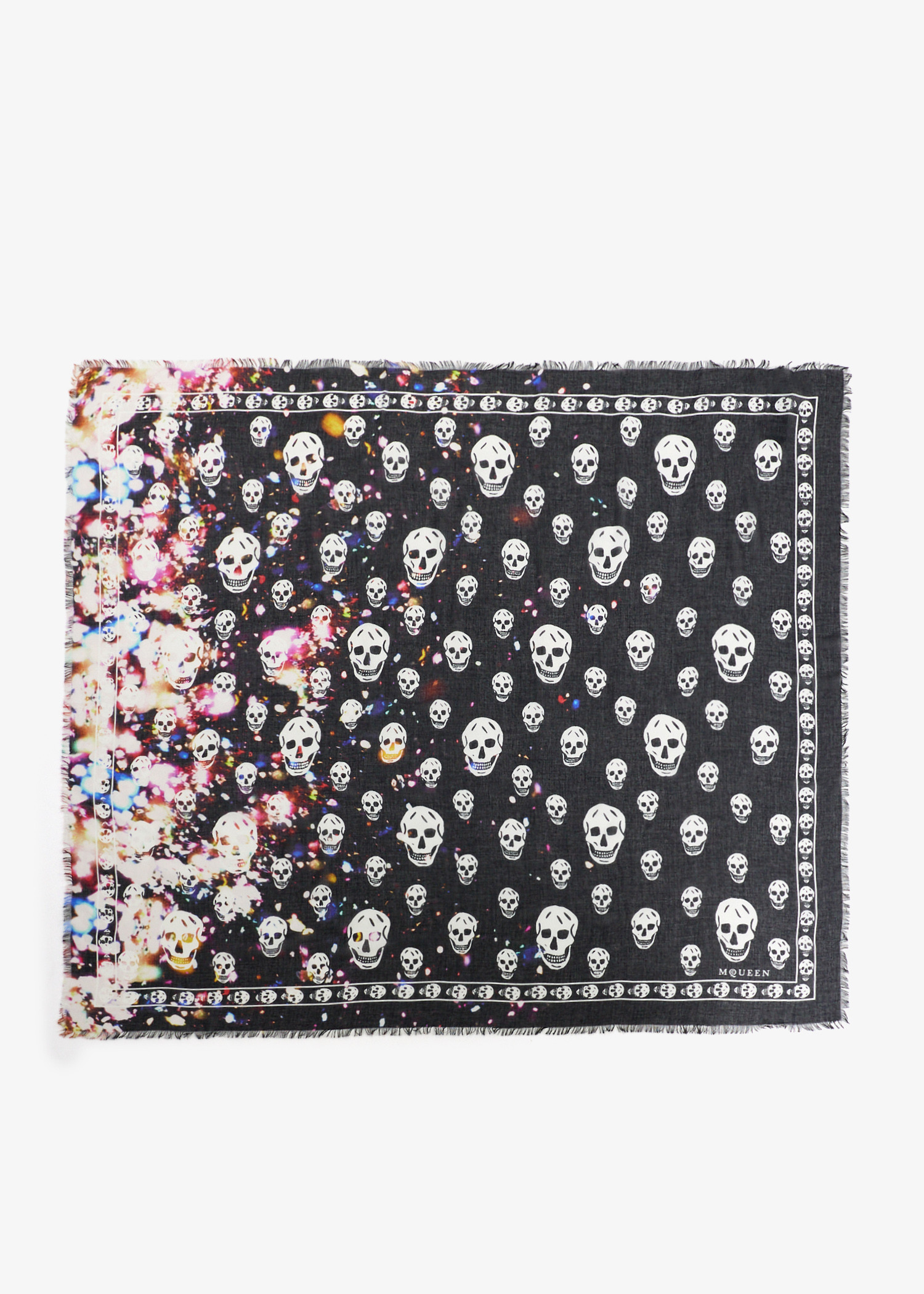 

Confetti skull scarf, Printed