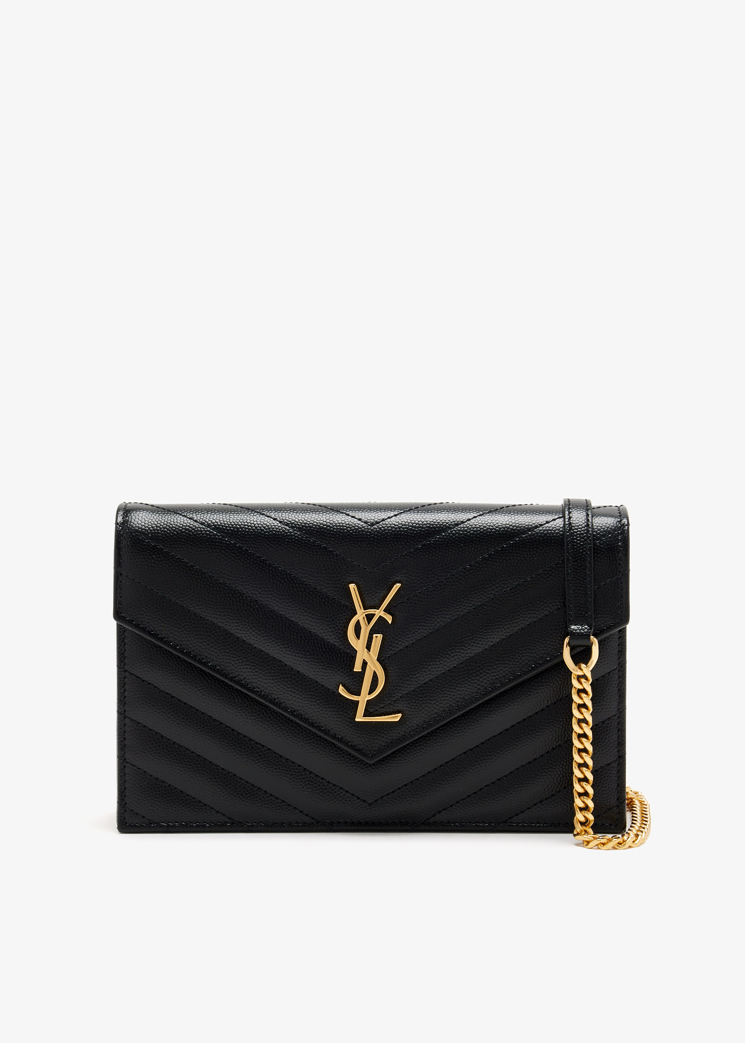 

Cassandre envelope chain wallet, Black