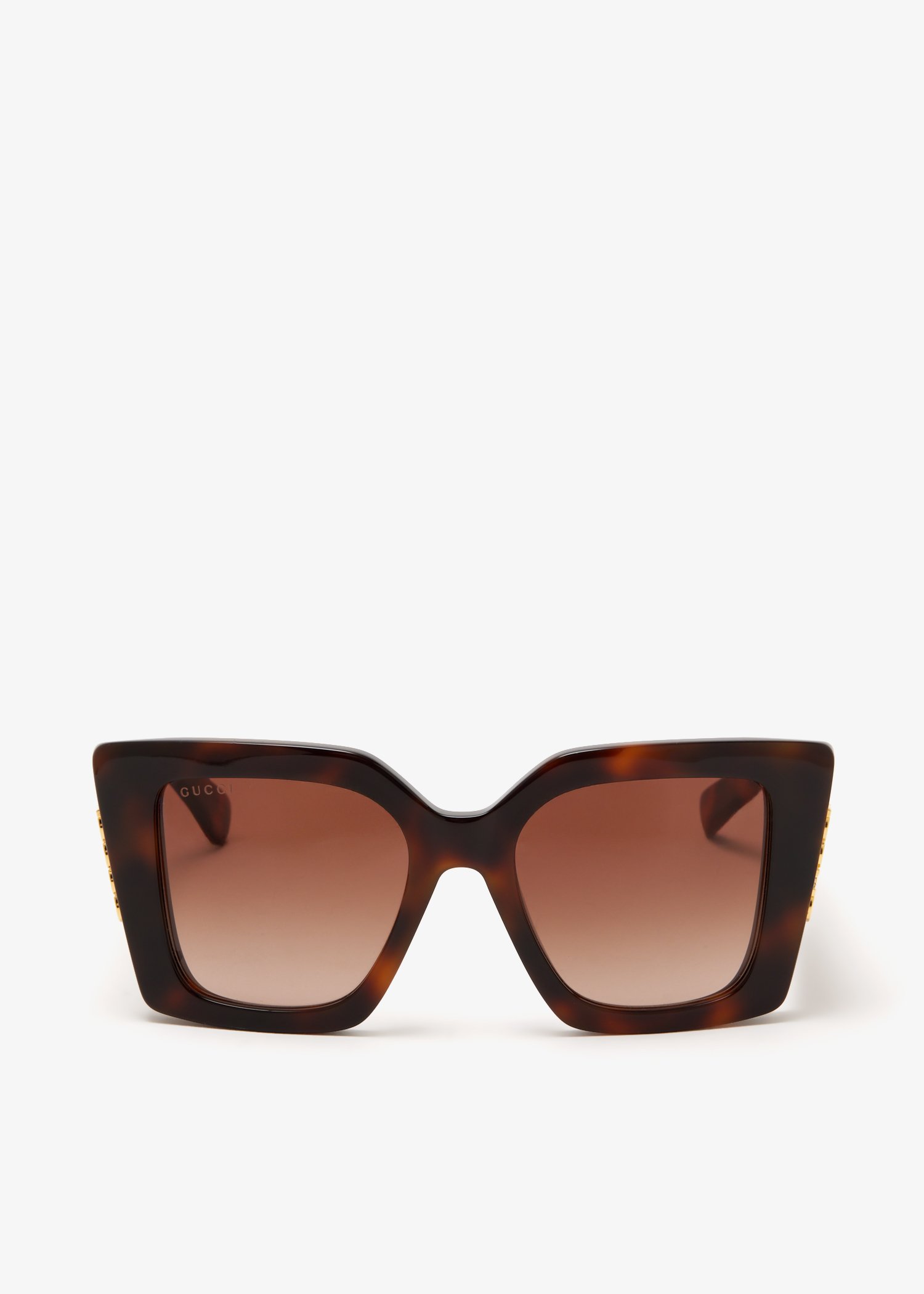 

Cat-eye frame sunglasses, Brown