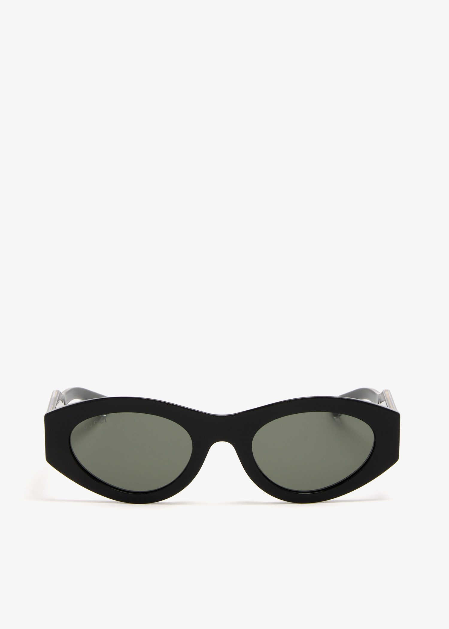 

Oval frame sunglasses, Black