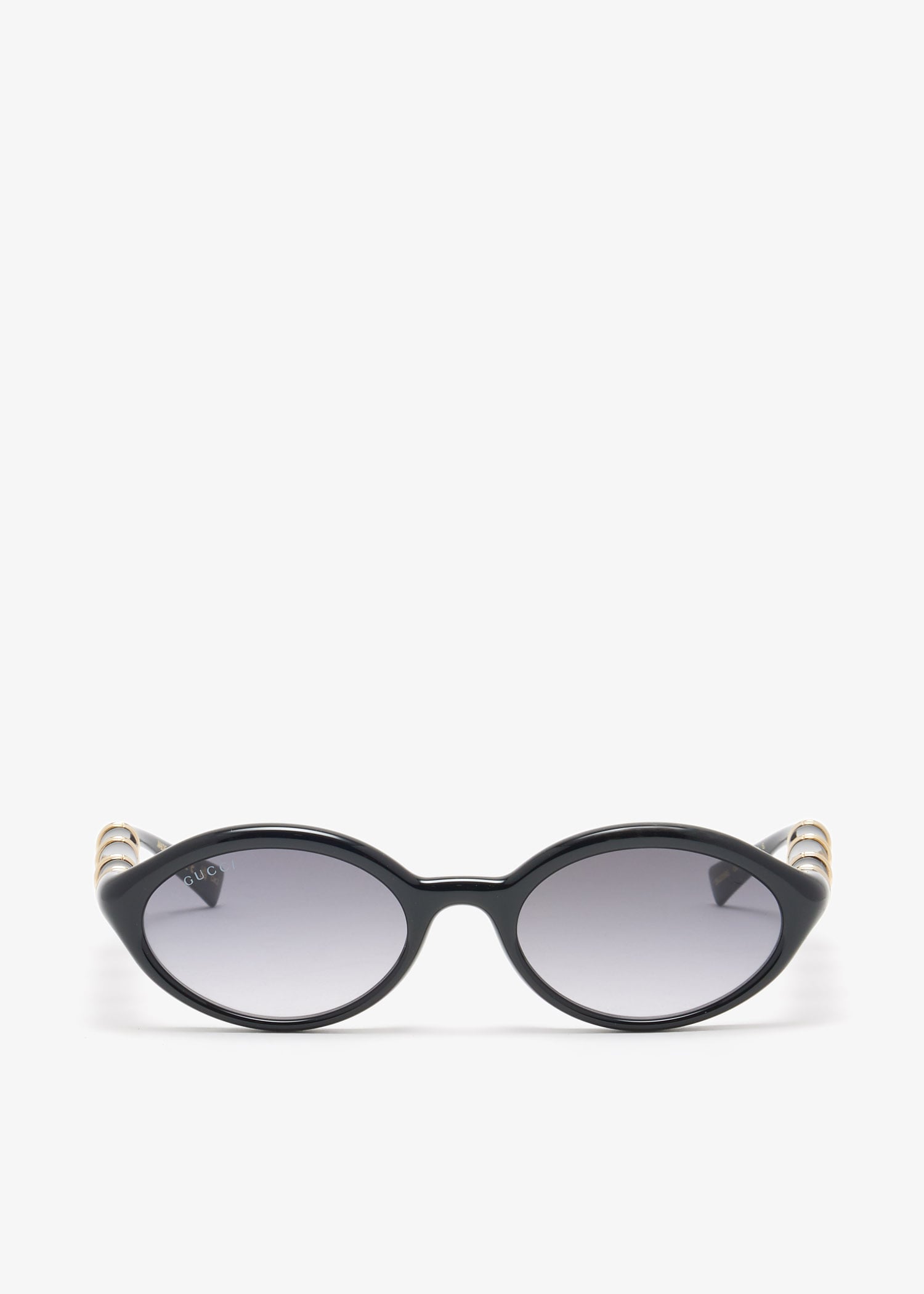 

Oval frame sunglasses, Black
