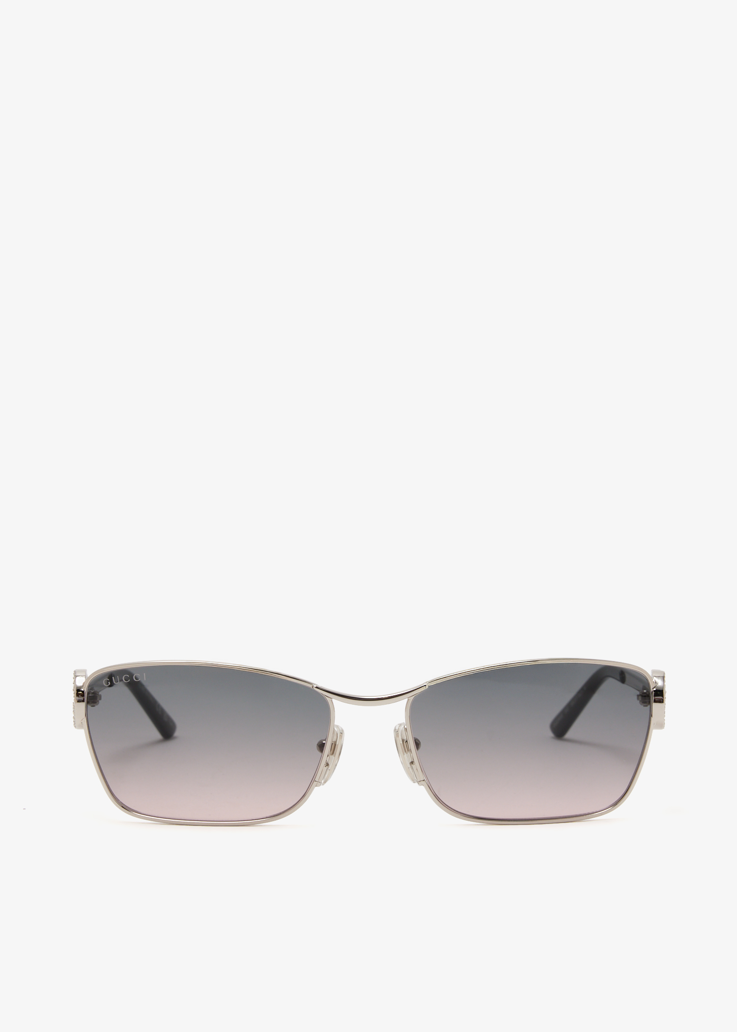 

Rectangular frame sunglasses, Silver