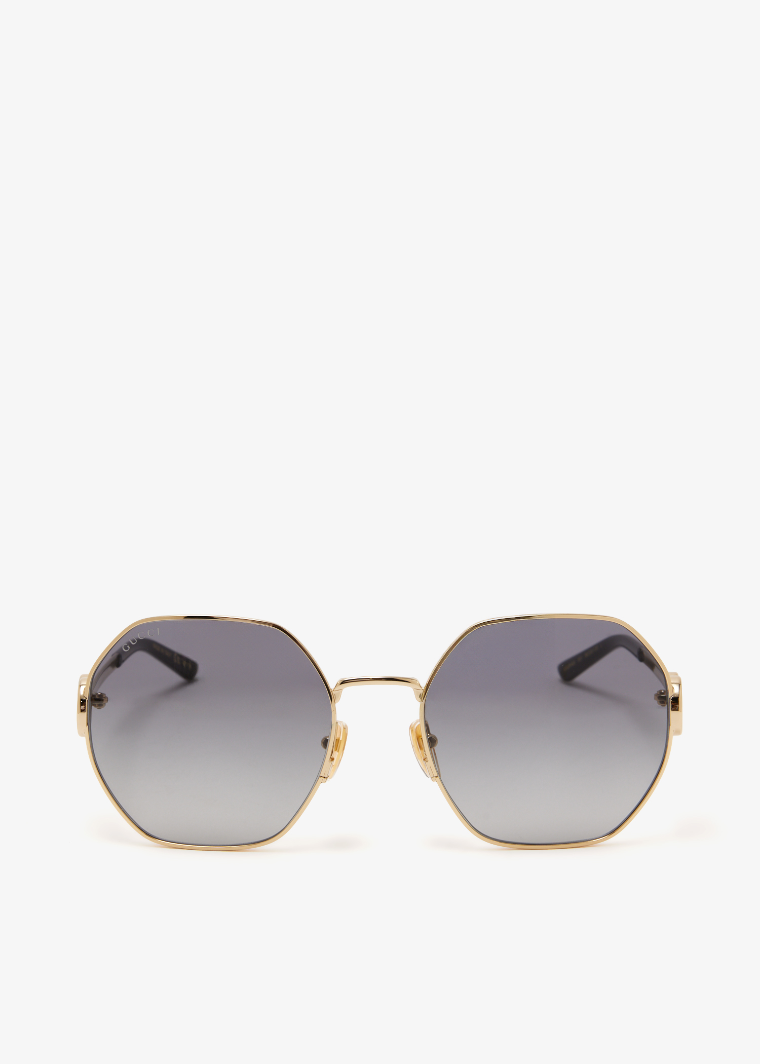 

Oval frame sunglasses, Gold