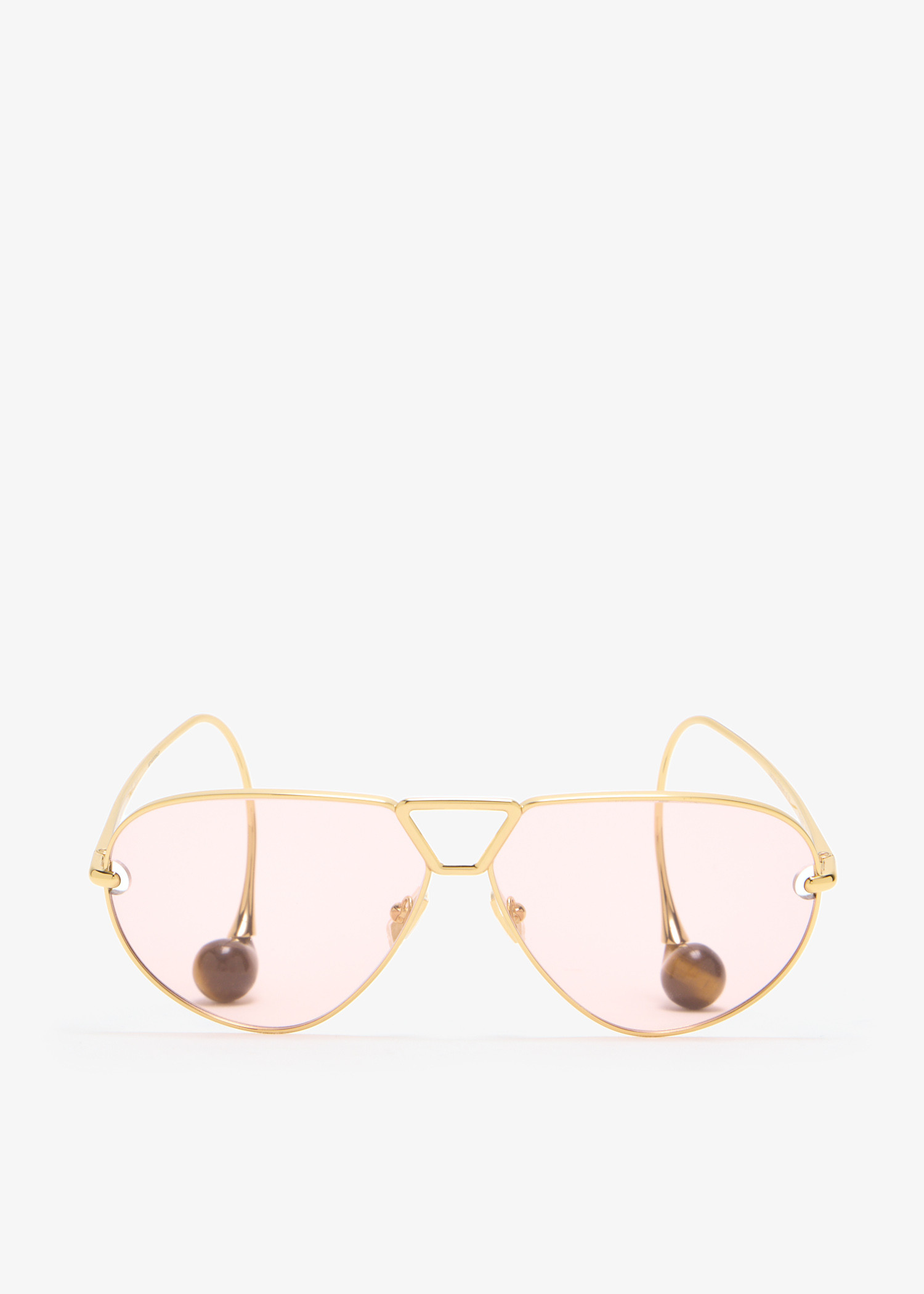 

Drop aviator sunglasses, Gold