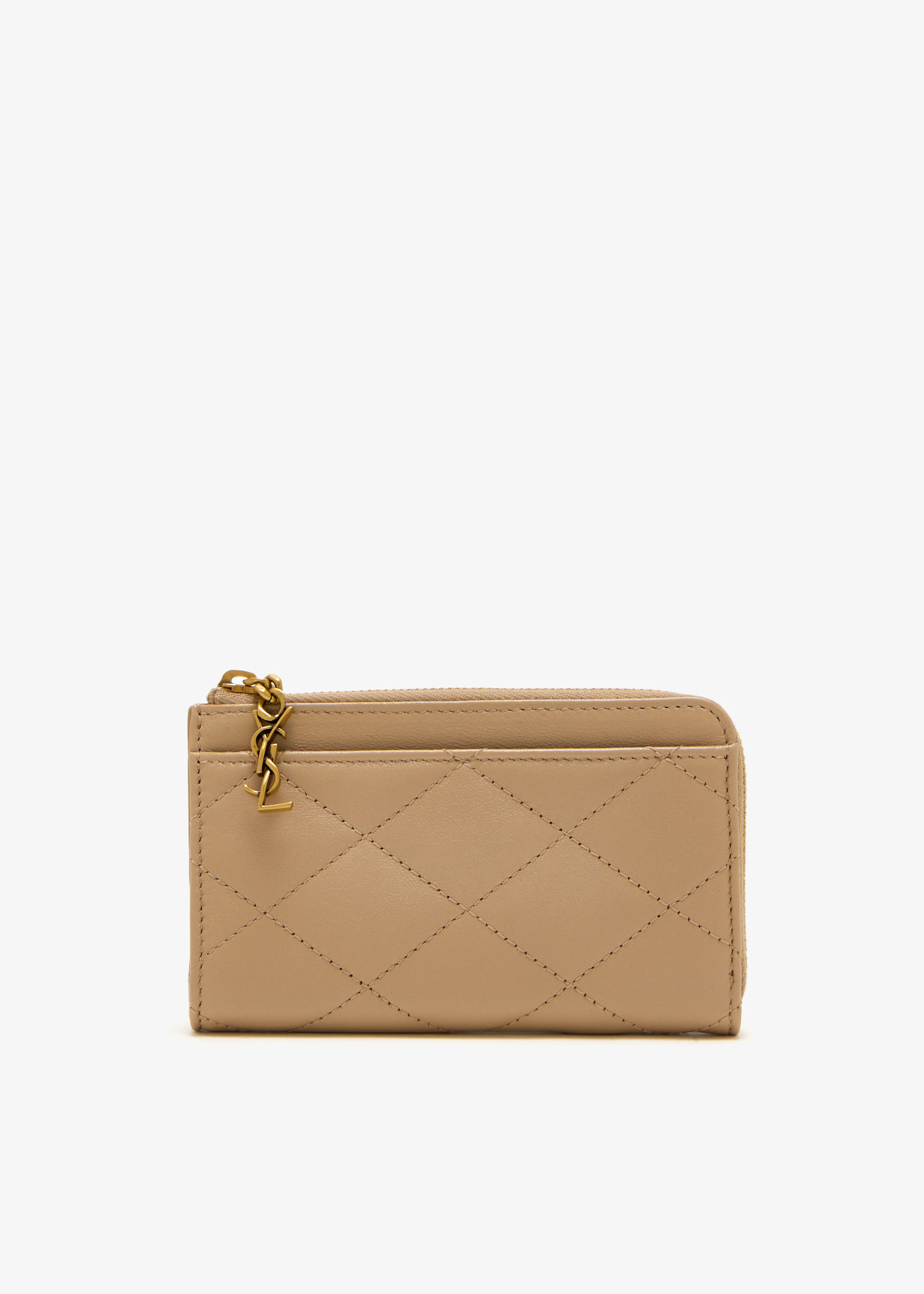 

Cassandre Bijou zip card case, Beige