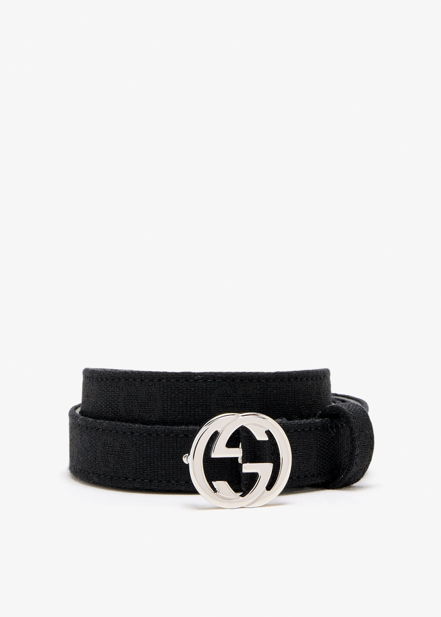 

Interlocking G thin belt, Black