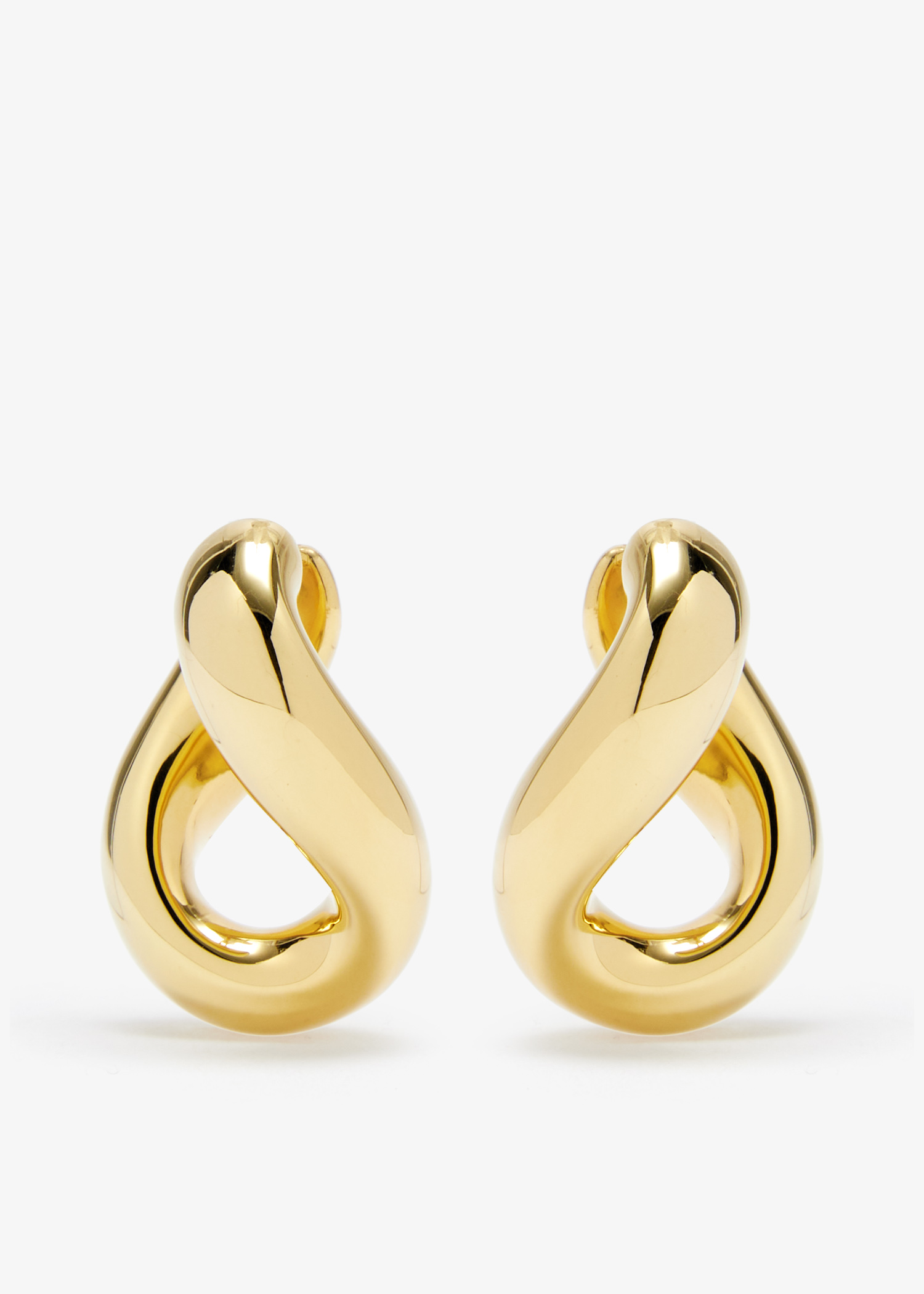 

Prisma chain earrings, Gold