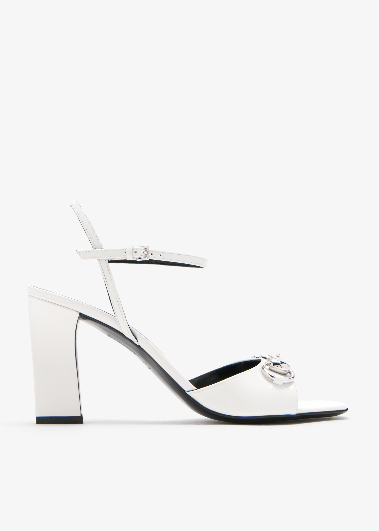 

Horsebit sandals, White