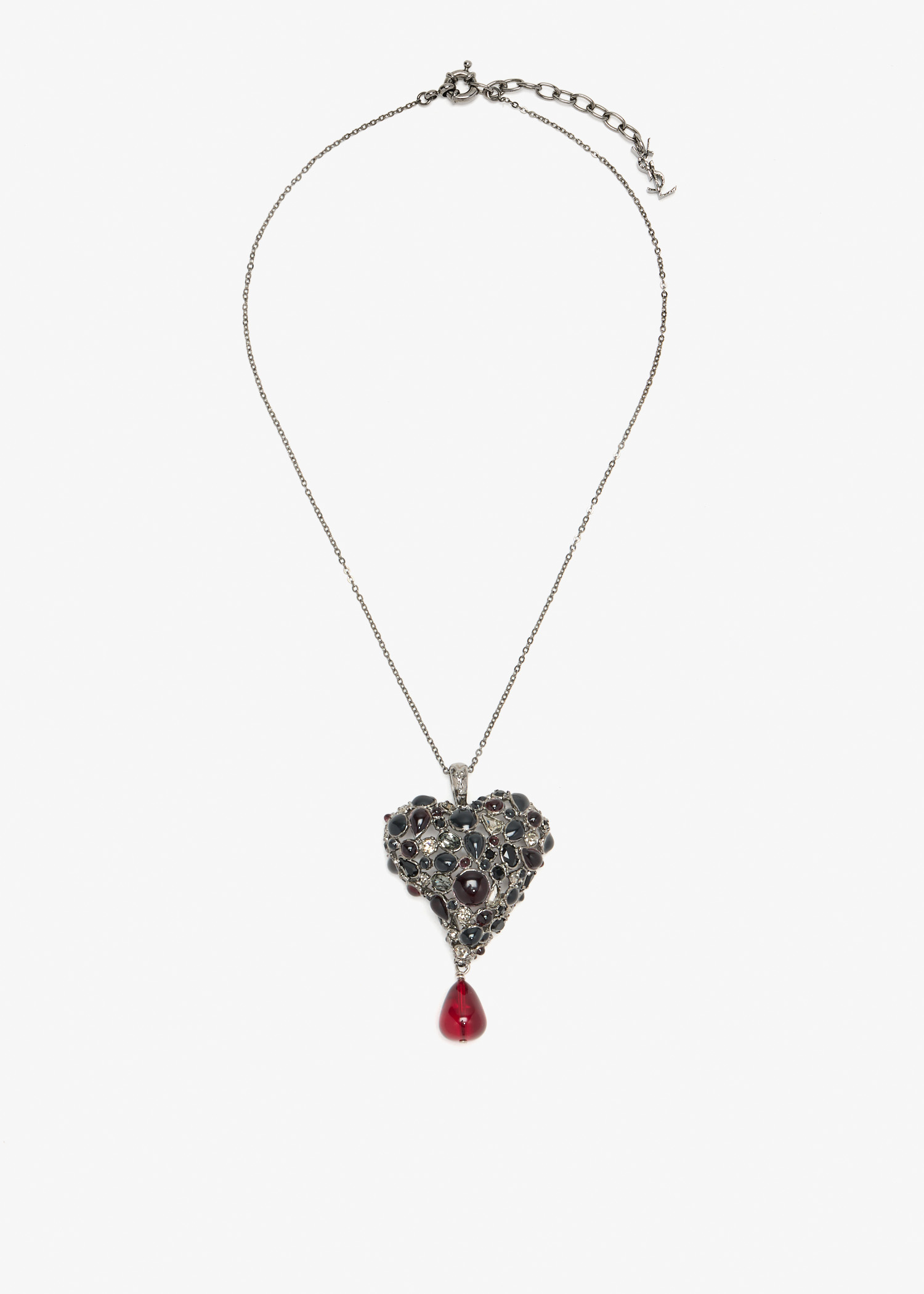 

Crystal Heart necklace, Silver