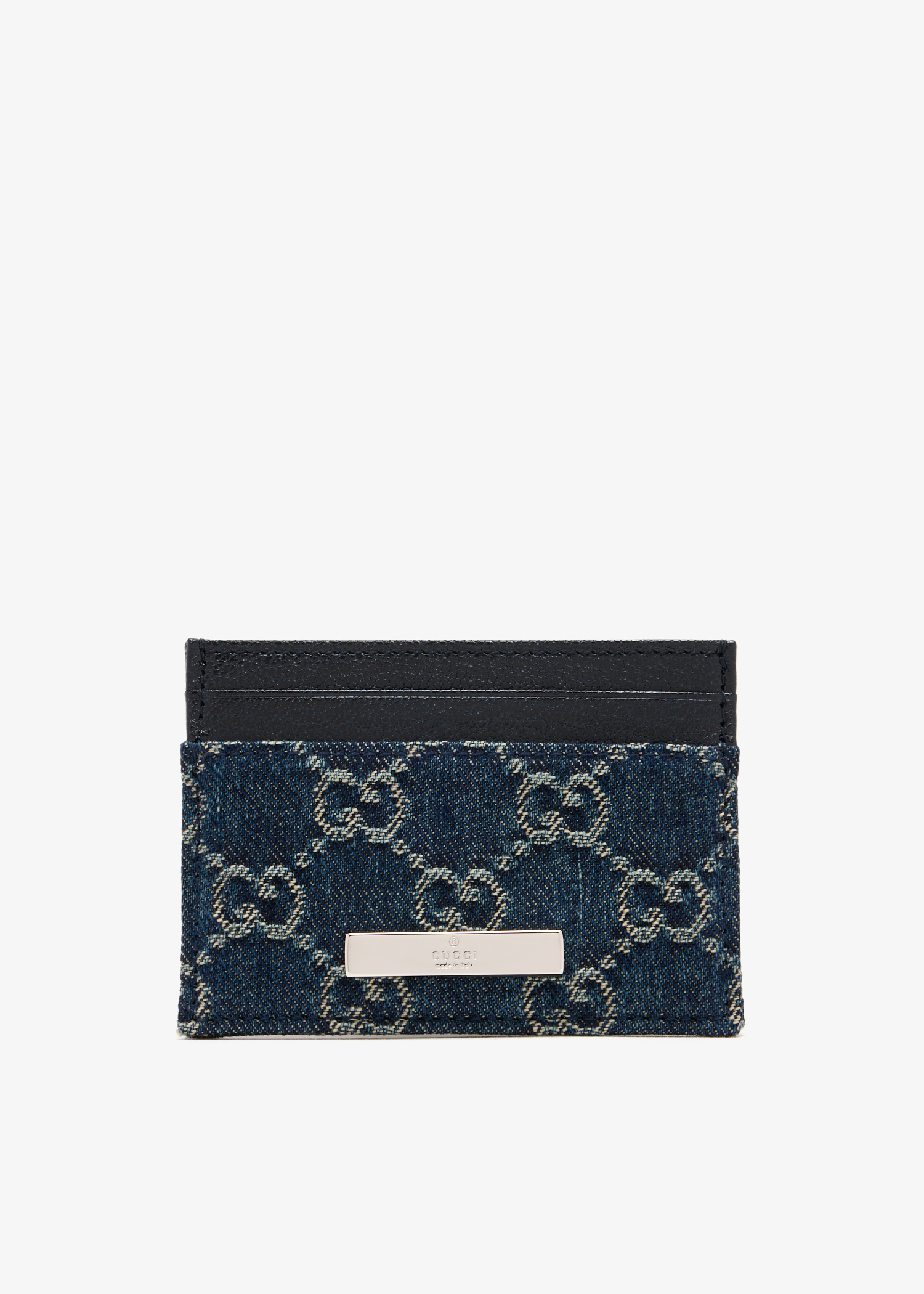 

Logo plaque card case, Blue