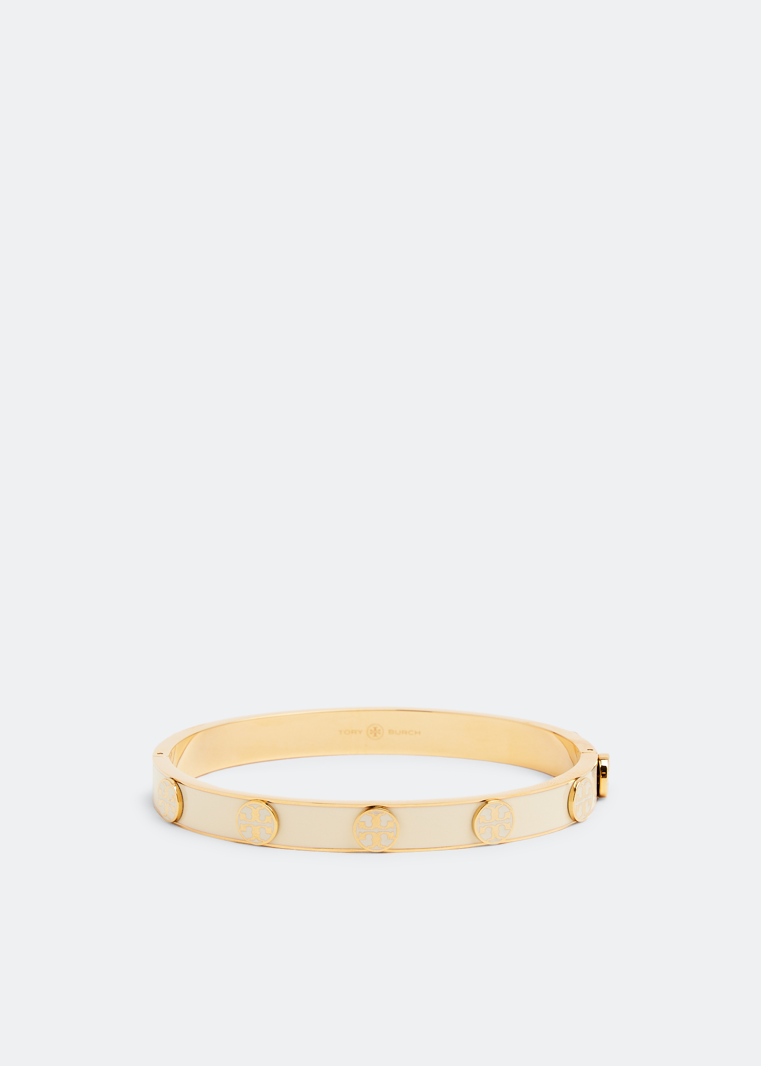 

Miller stud enamel hinge bracelet, Gold