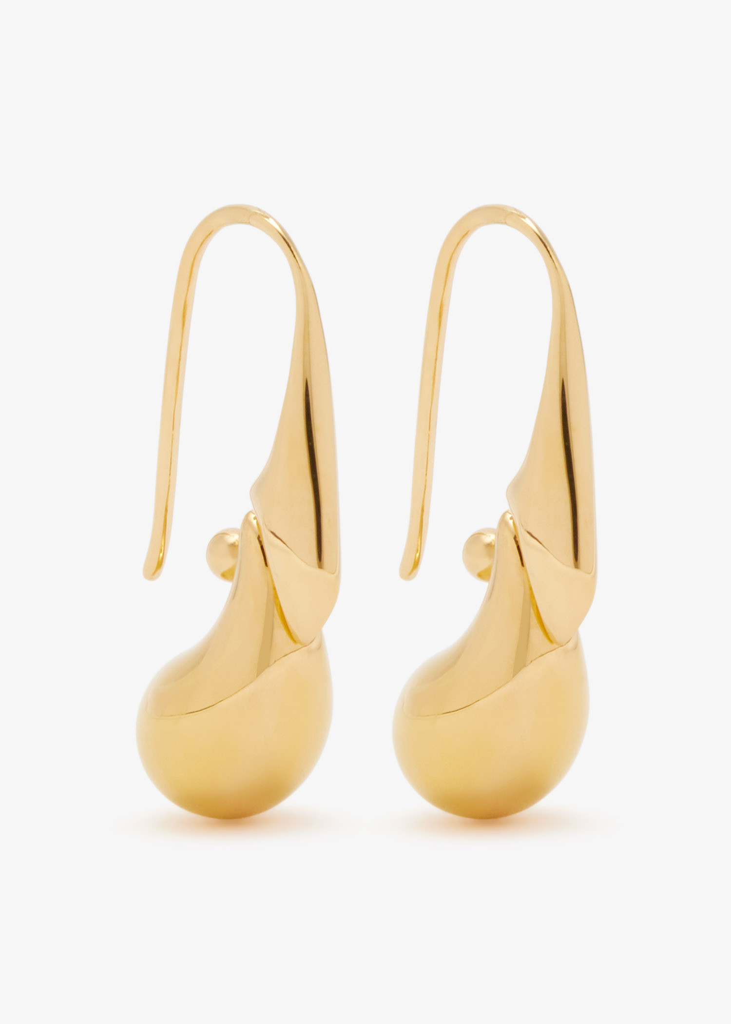 

Drop pendant earrings, Gold